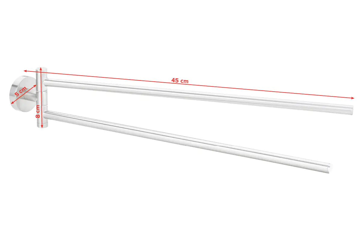 tesa Moon Handtuchhalter edelstahl zweiarmig schwenkbar