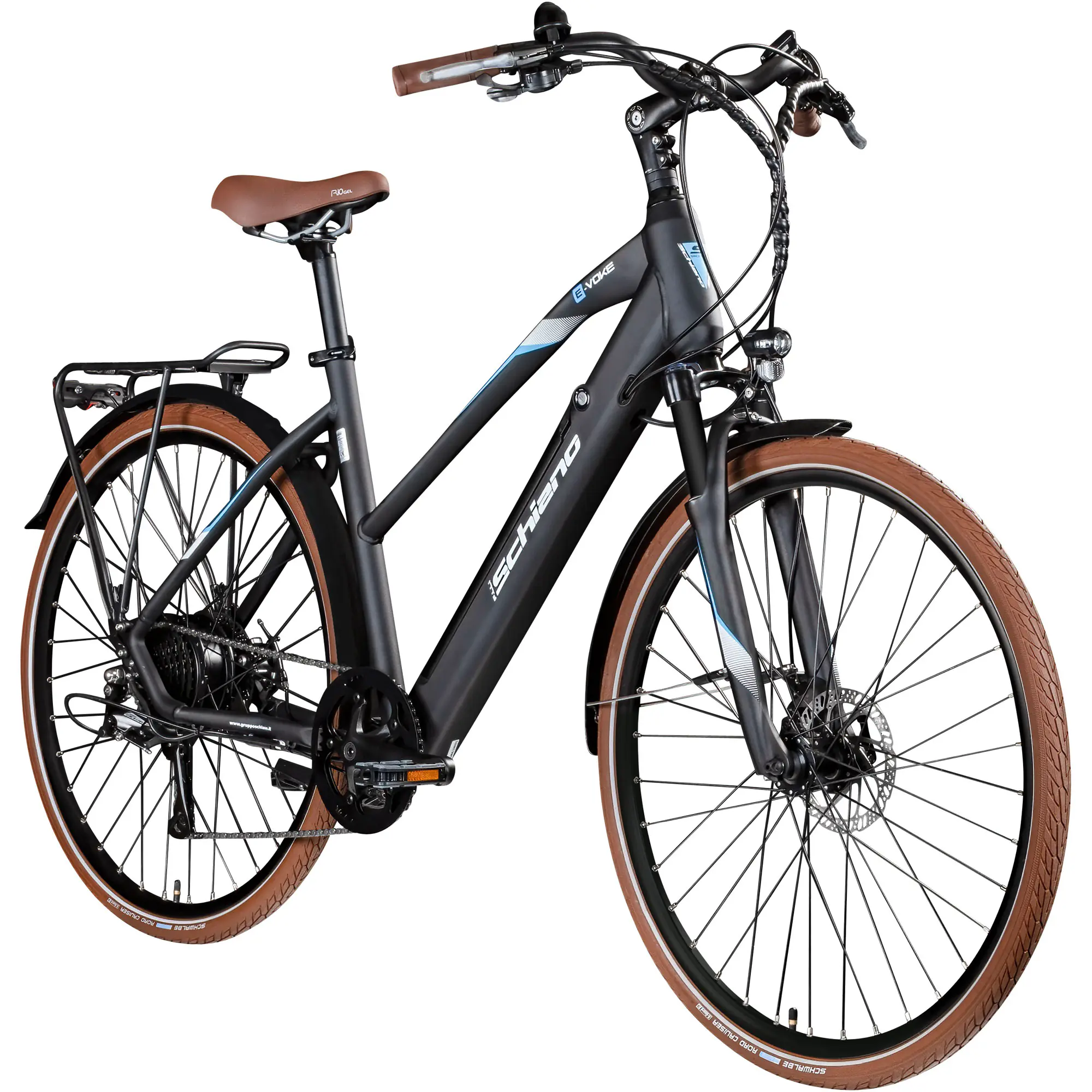 Schiano E-Bike Voke Trekking 28 Zoll 8-Gang 418 Wh grau