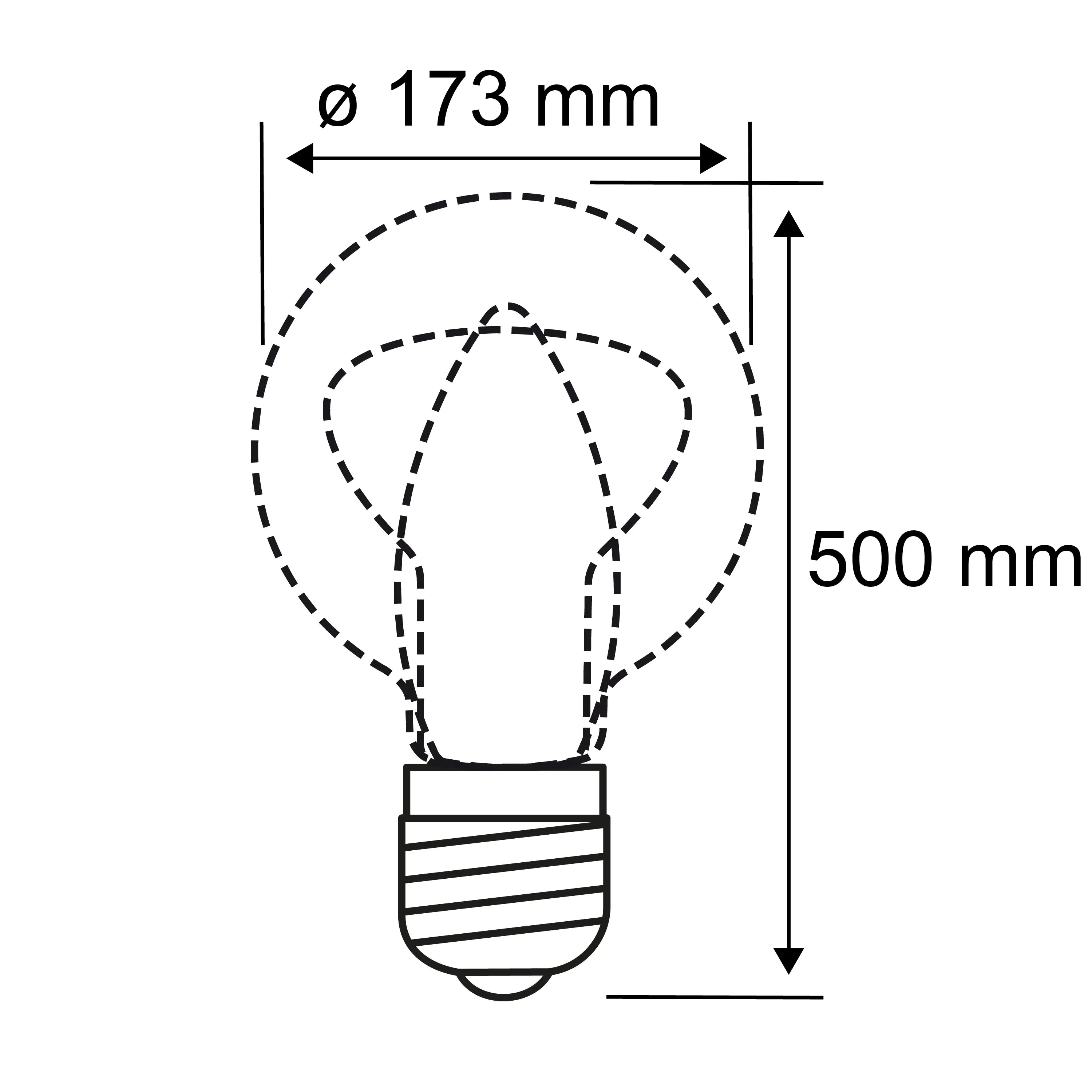 Paulmann Pollerleuchte Classic insect friendly schwarz 50 x 17,3 cm