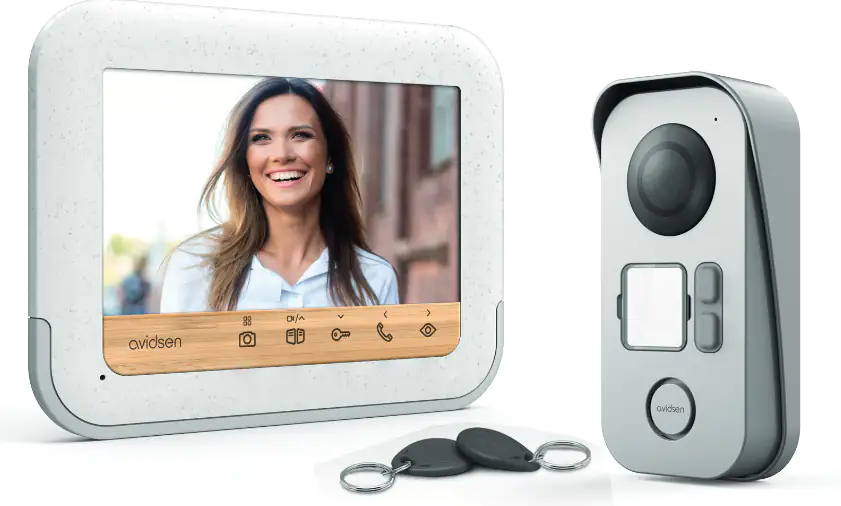 Avidsen Türsprechanlage BambooView  7-Zoll Bildschirm, Video-Gegensprechanlage