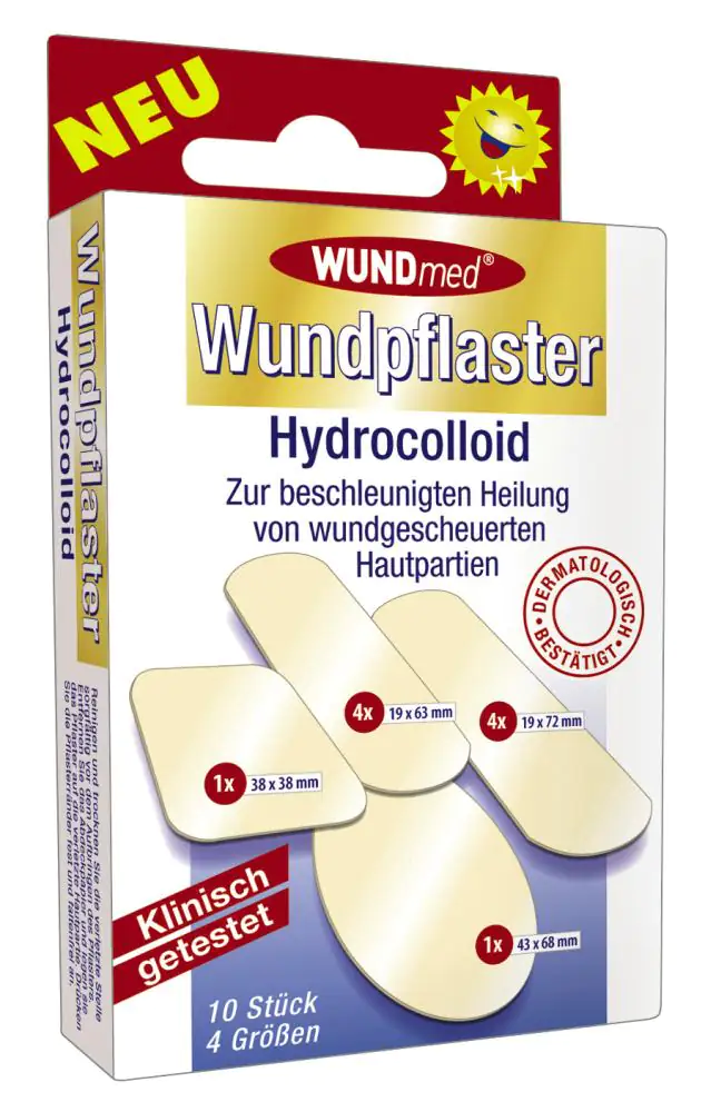Wundmed Wundpflaster Hydrocolloid 10 Stück