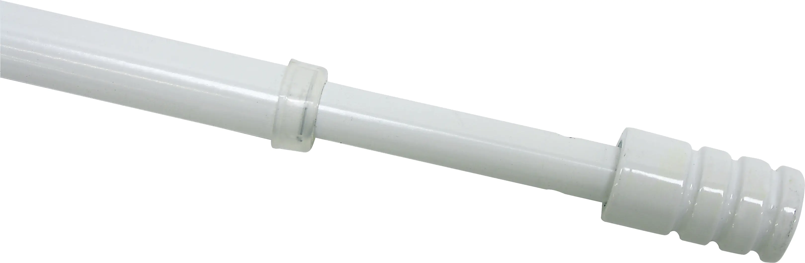 Gardinia Vitragestange Zylinder weiß, Ø 10 mm, ausziehbar 80-110 cm