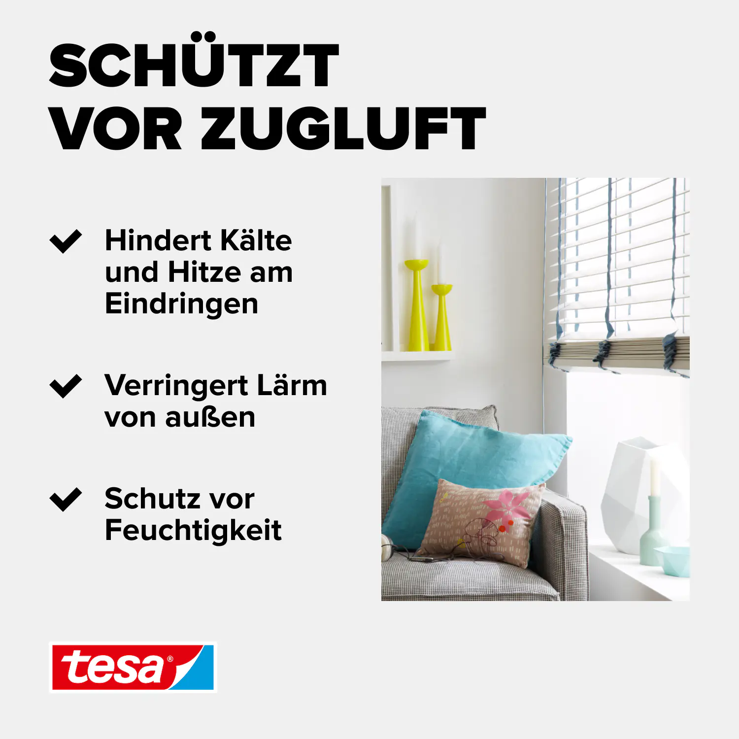 tesa Insulation Schaumstoff-Dichtung Universal 6 m, weiß