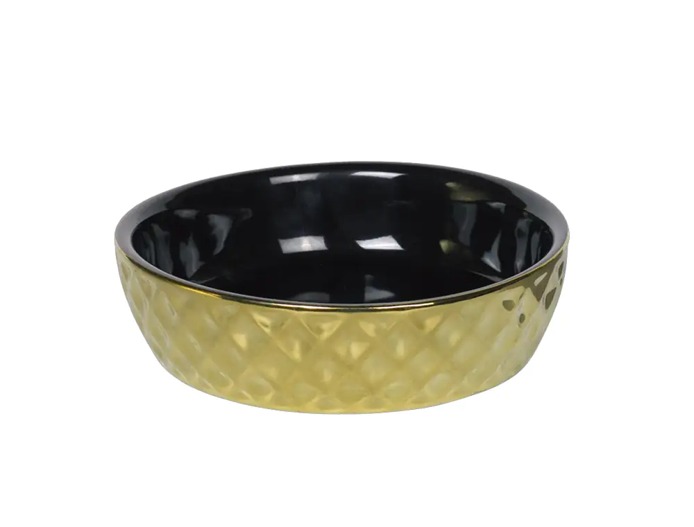 4033766823497 Nobby Keramik Schale Gold 0,25 l 14 x 4 cm