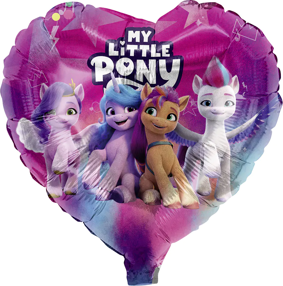 Folienballon My little Pony Herz 45 cm Folienballon My little Pony Herz 45 cm