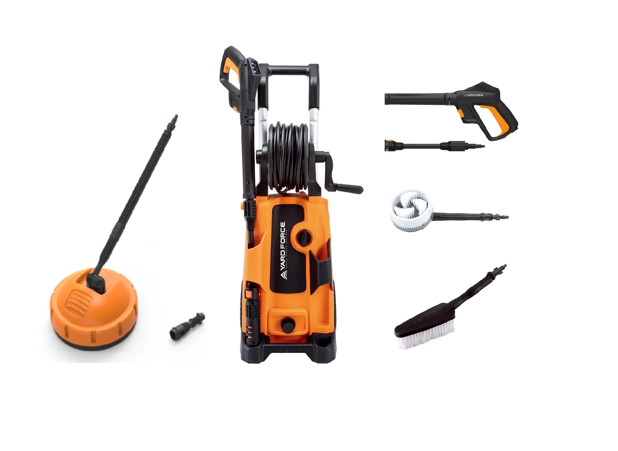 Yard Force Hochdruckreiniger EW U15A inkl. Flächenreiniger 150 bar 450 l/h