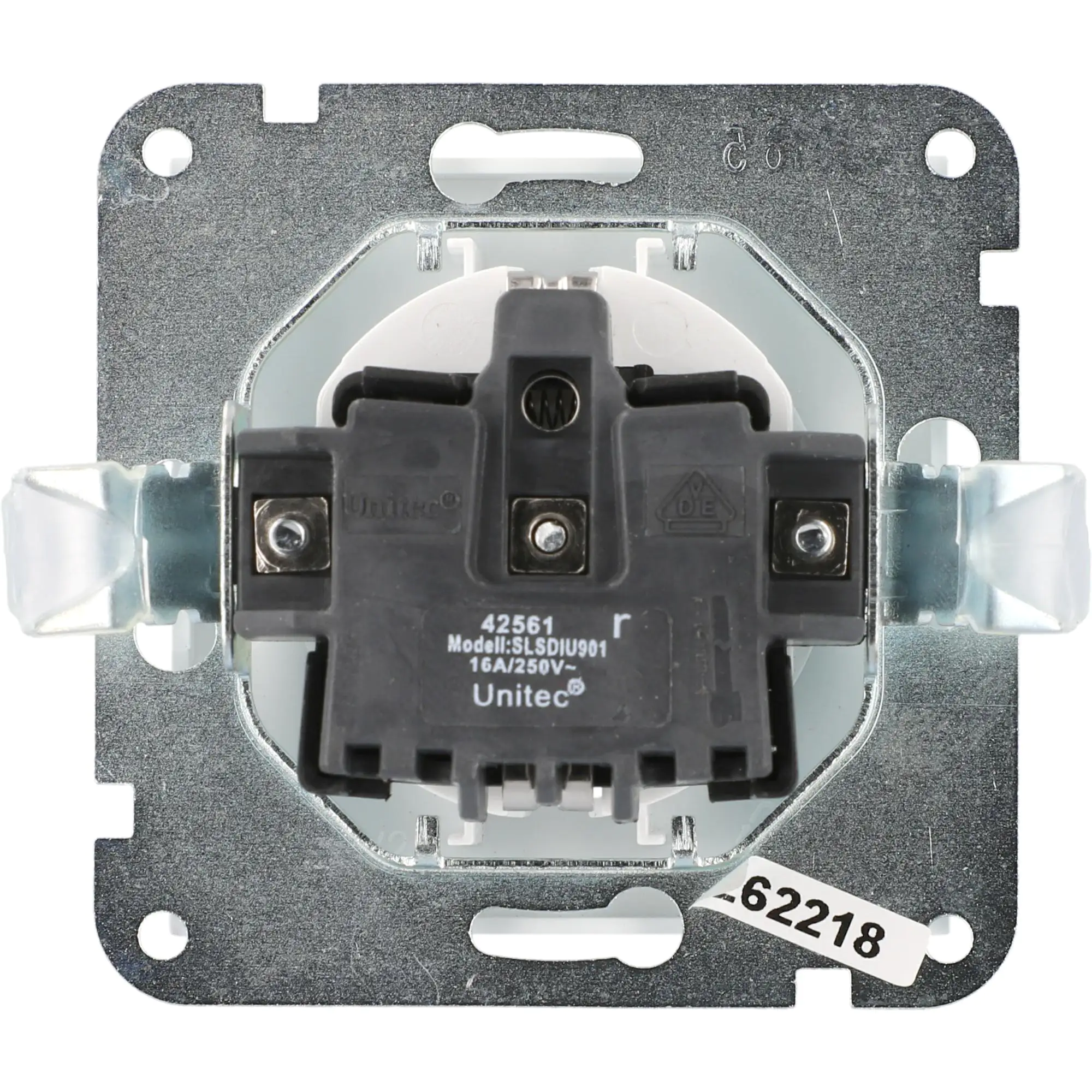 Unitec Steckdose mit Berührschutz ultraweiß, Serie Melbourne