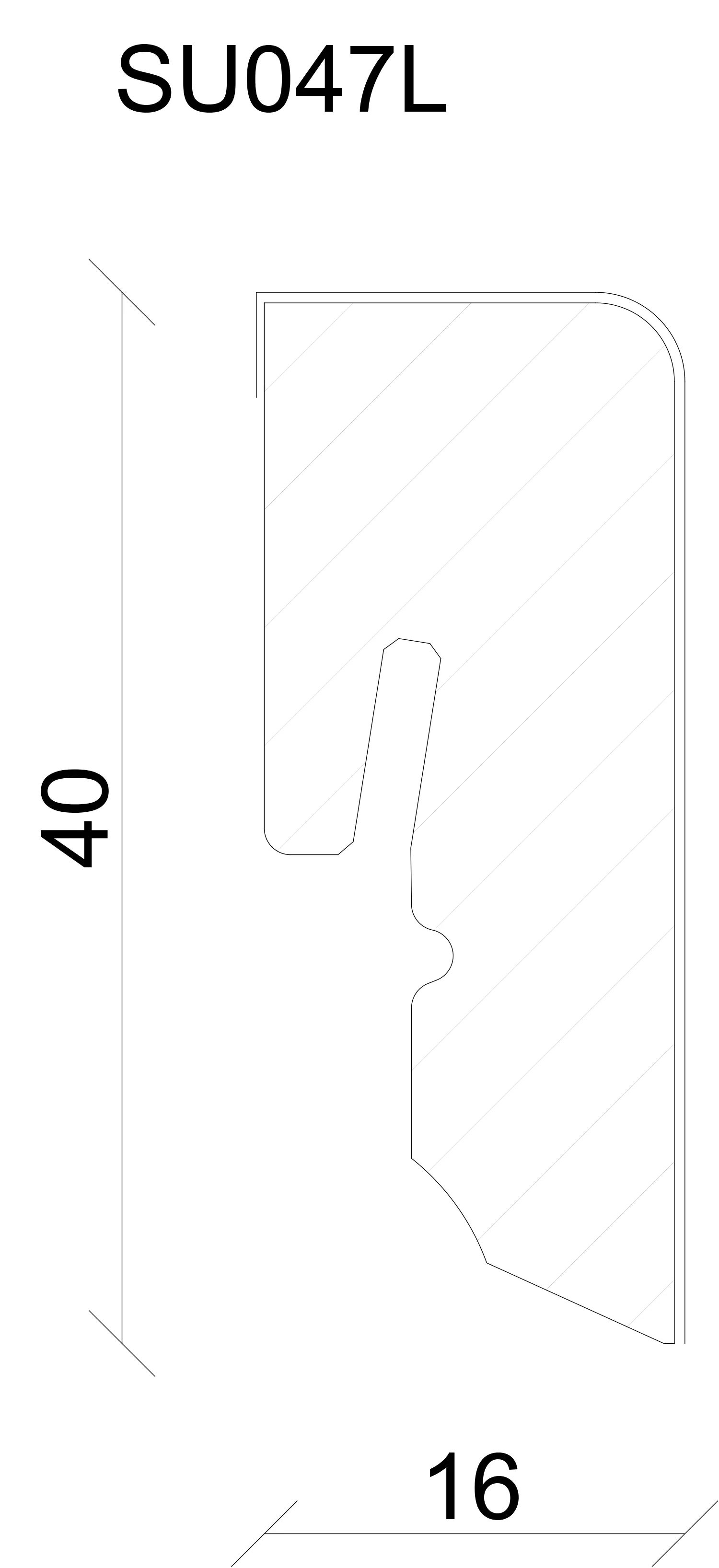 FN Neuhofer Sockelleiste Eckig 250 cm 40 x 16 mm Fichte oder Kiefer