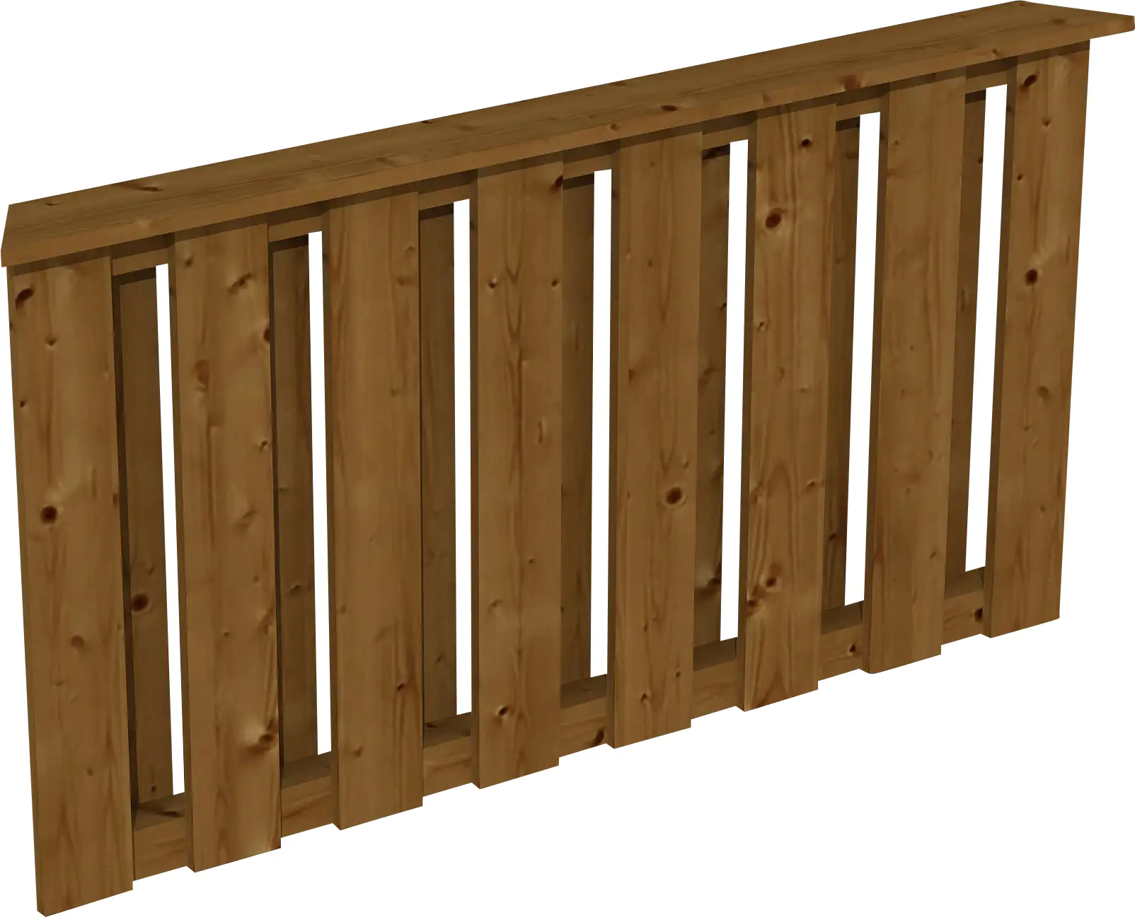 SKAN HOLZ Brüstung Deckelschalung 150 x 84 cm Douglasie