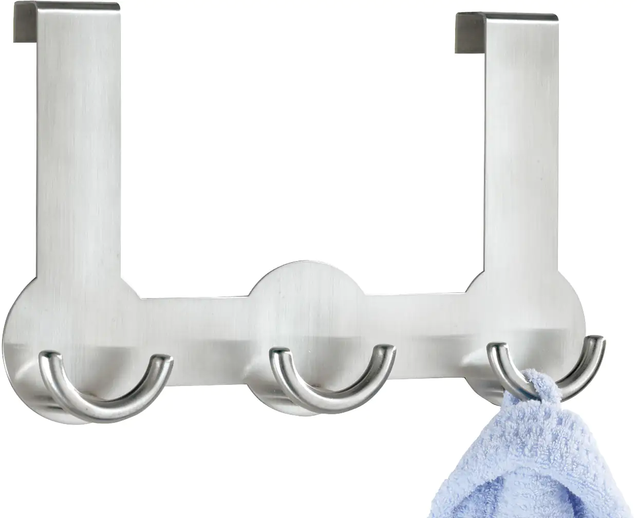 Wenko Türgarderobe Rondo Edelstahl matt, chrom, 3-Haken