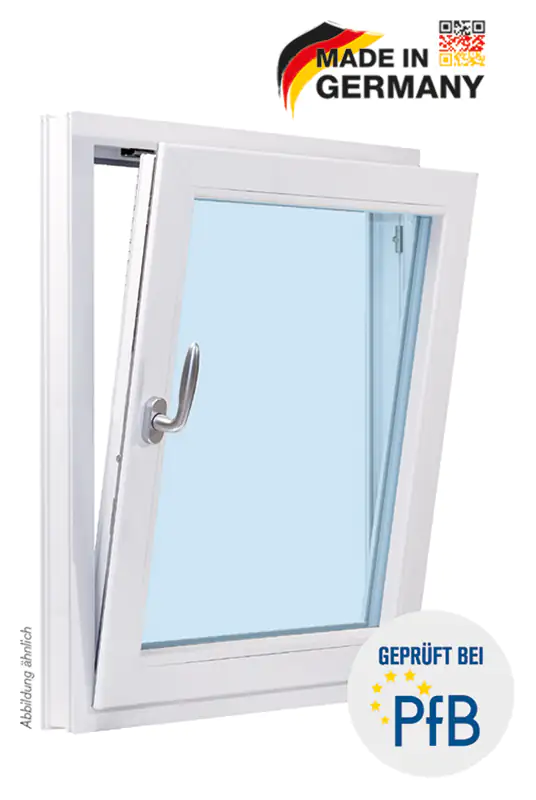 Meeth Fenster 80 x 105 cm DIN rechts 1 flügelig Dreh-Kipp weiß Meeth Fenster 80 x 105 cm DIN rechts 1 flügelig Dreh-Kipp weiß