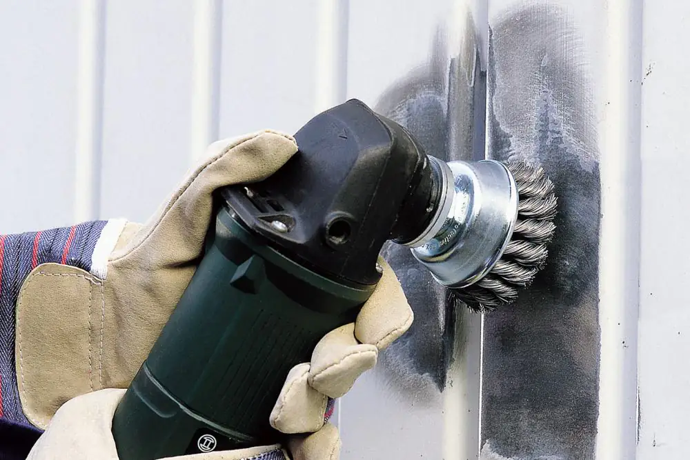 Wolfcraft Topfdrahtbürste Ø 65 mm gewellt M14 für Winkelschleifer