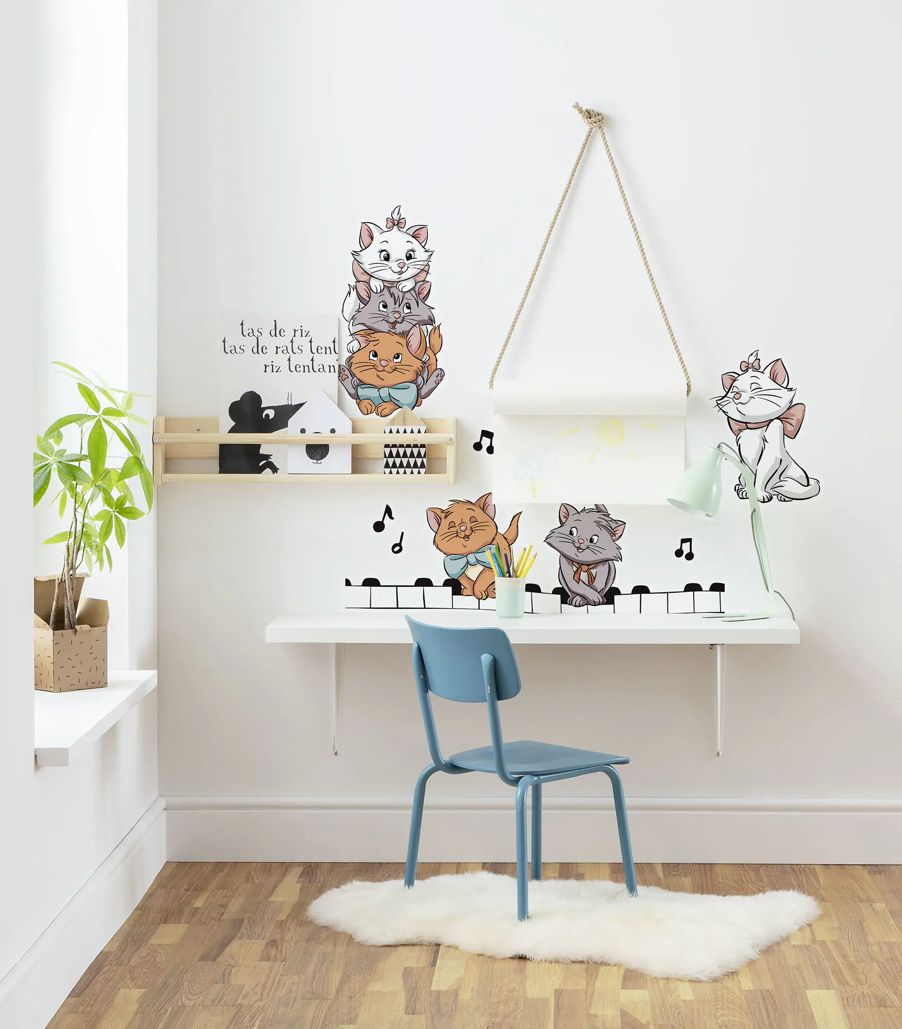 Komar Dekosticker Aristocats Kittens 50 x 70 cm  