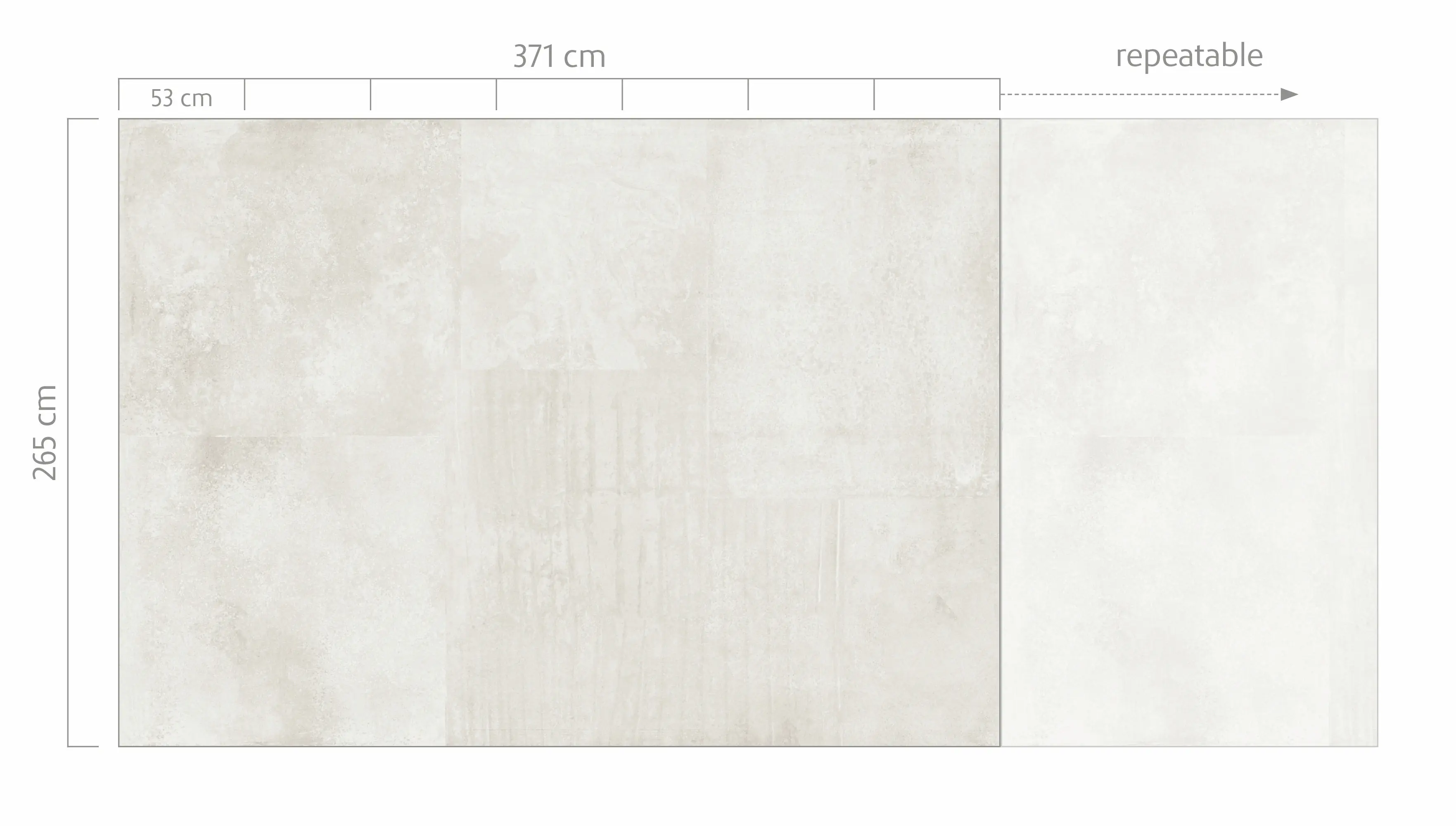 Rasch Vlies Fototapete 364224 Weiß-Offwhite Muster & Motive 2,65 m x 3,71 m