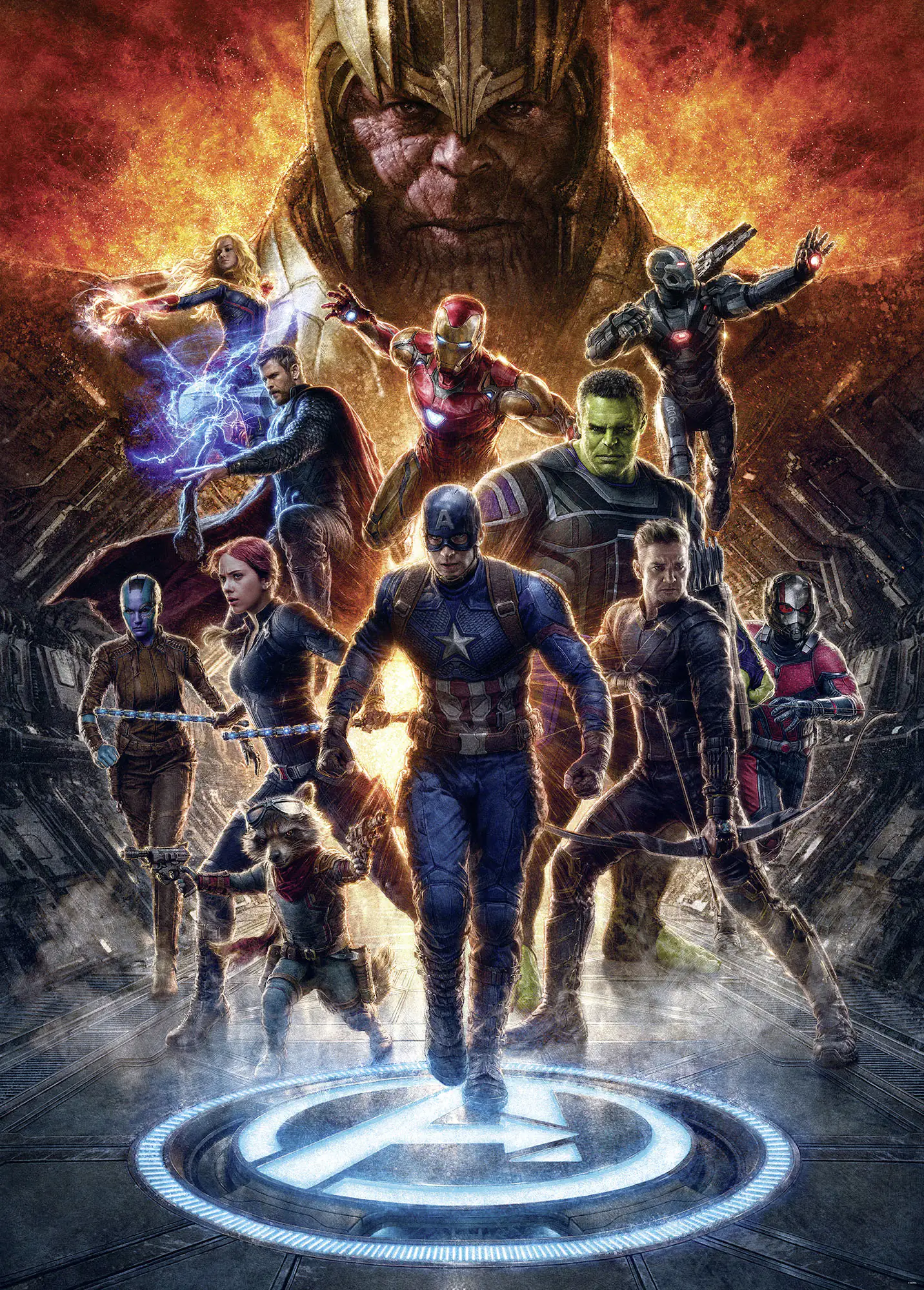 4055065410734 Komar Vlies Fototapete Avengers vs Thanos 200 x 280 cm