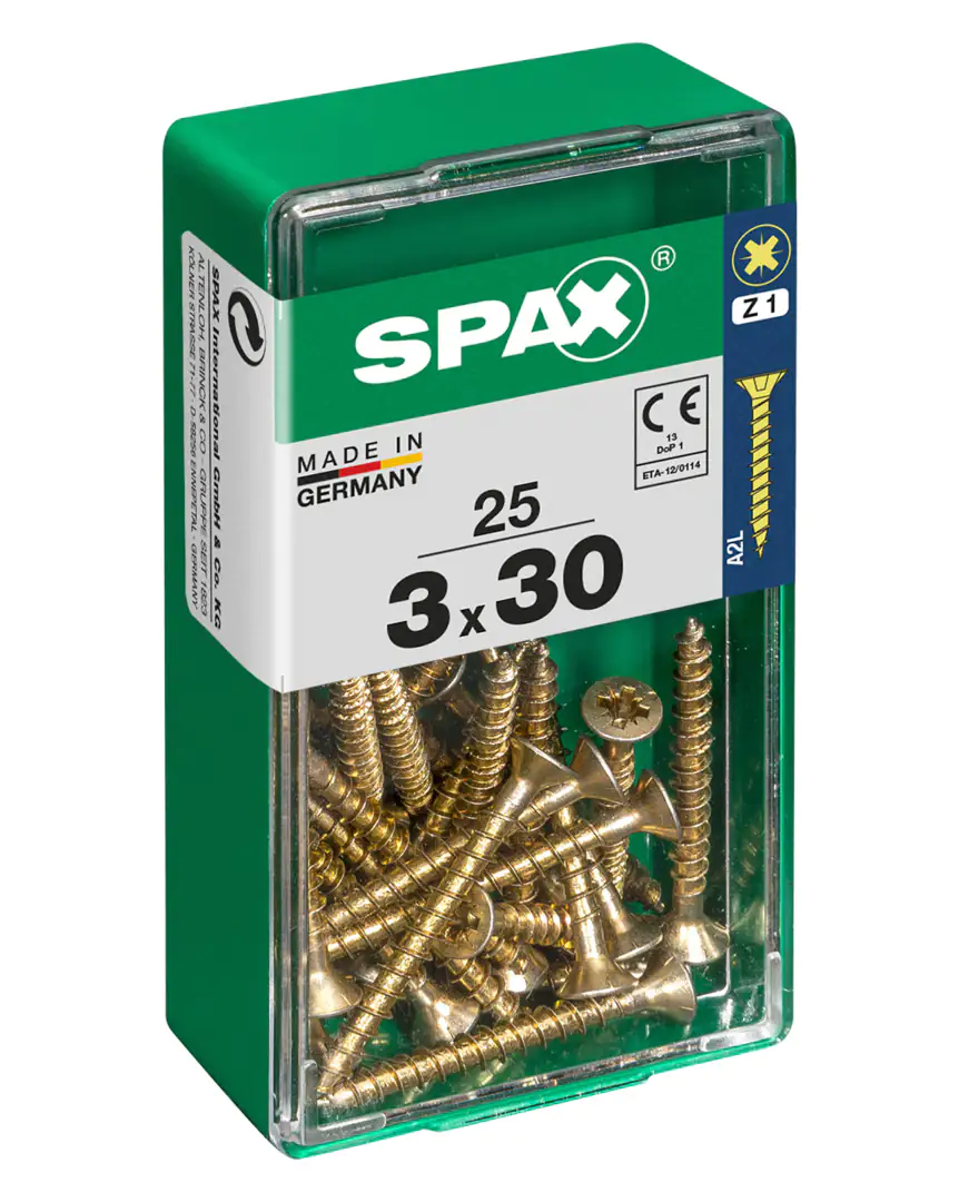 Spax Universalschrauben 3.0 x 30 mm PZ 1 - 25 Stk.