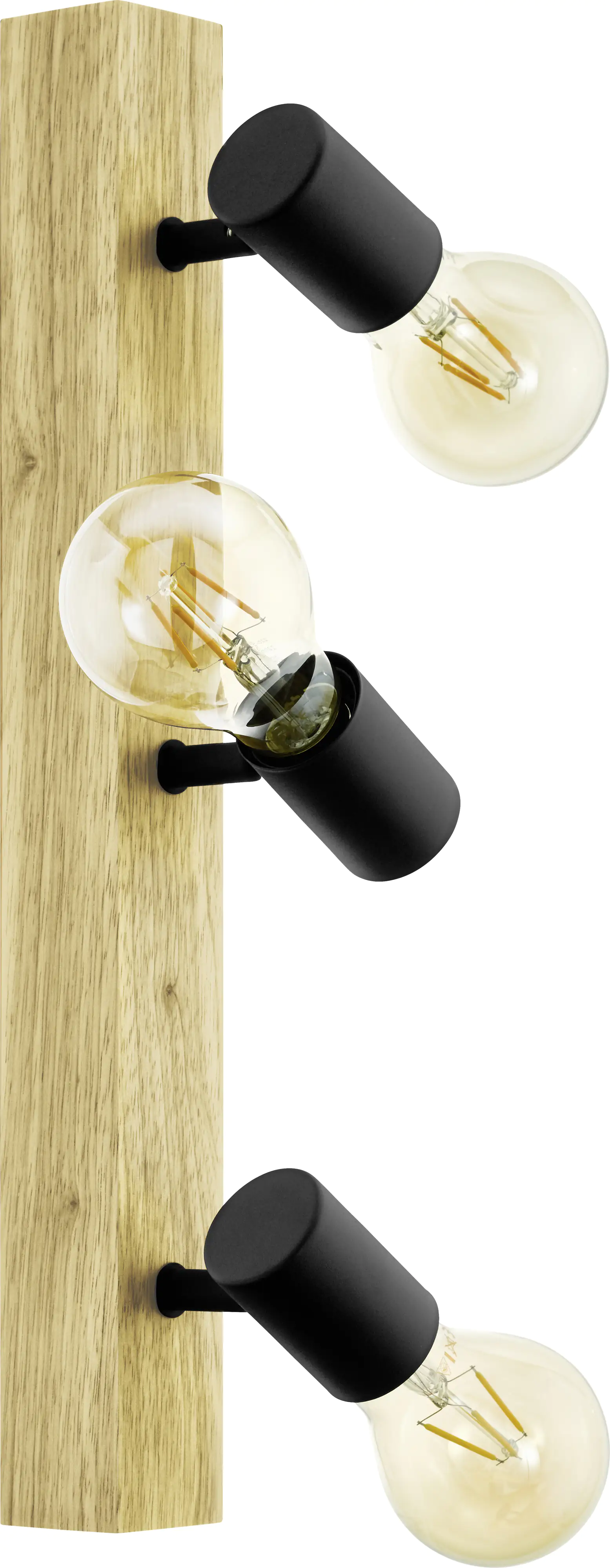 Eglo 3er Spot Townshend 3 braun-schwarz 48 x 5 cm E27