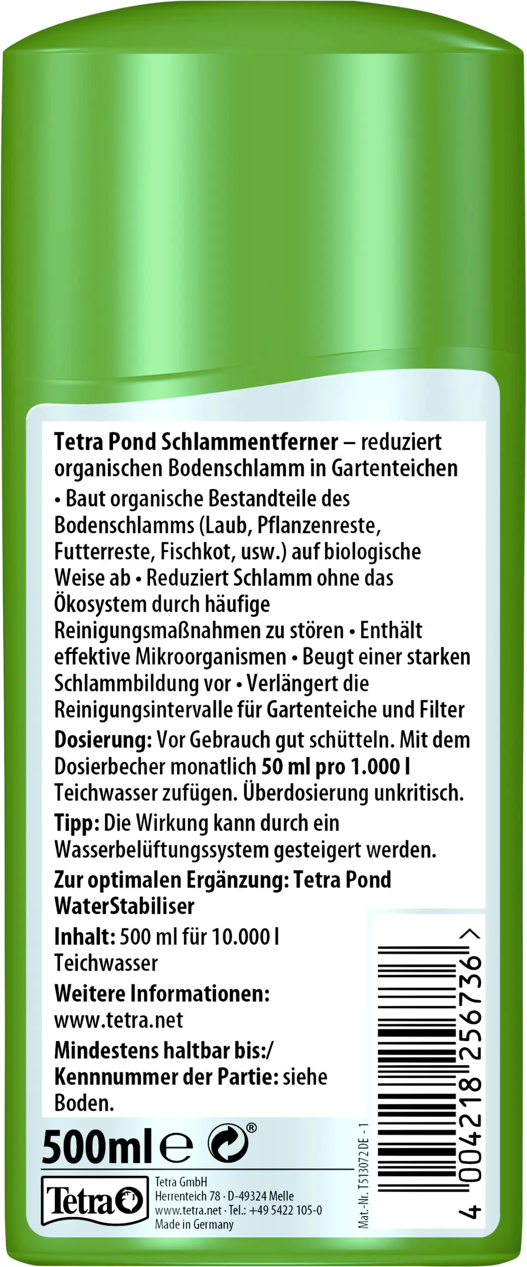 Tetra Schlammentferner Pond 500 ml Tetra Schlammentferner Pond 500 ml