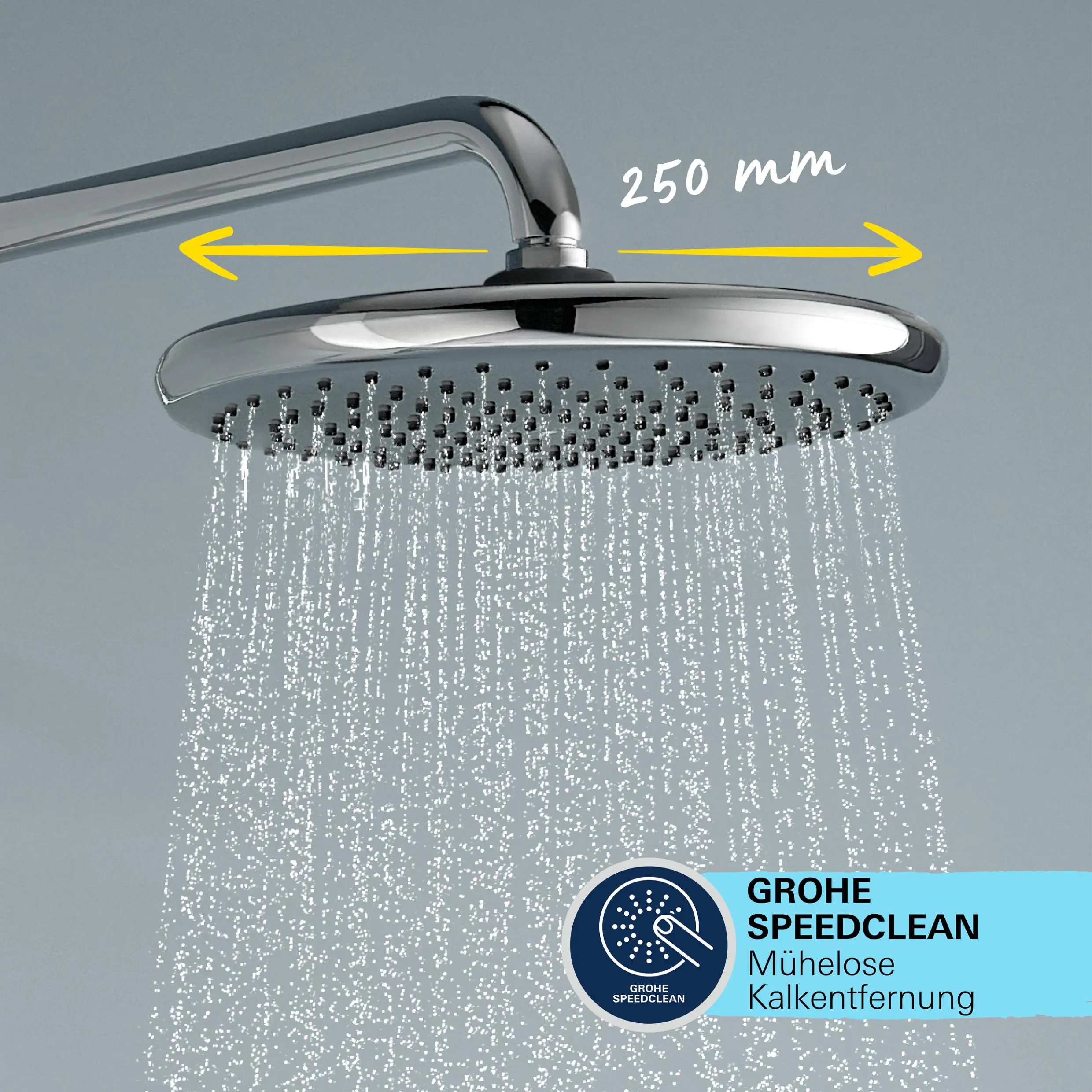 Grohe Kopfbrausesystem Vitalio Start 250 mit Thermostat chrom 113 x 40 cm Grohe Kopfbrausesystem Vitalio Start 250 mit Thermostat chrom 113 x 40 cm