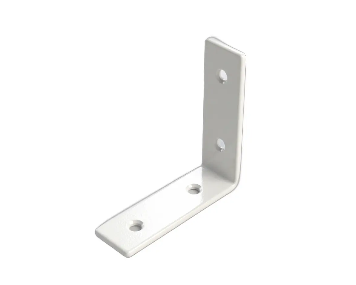 TrendLine Stuhlwinkel Stahl 50 x 50 mm weiß verzinkt