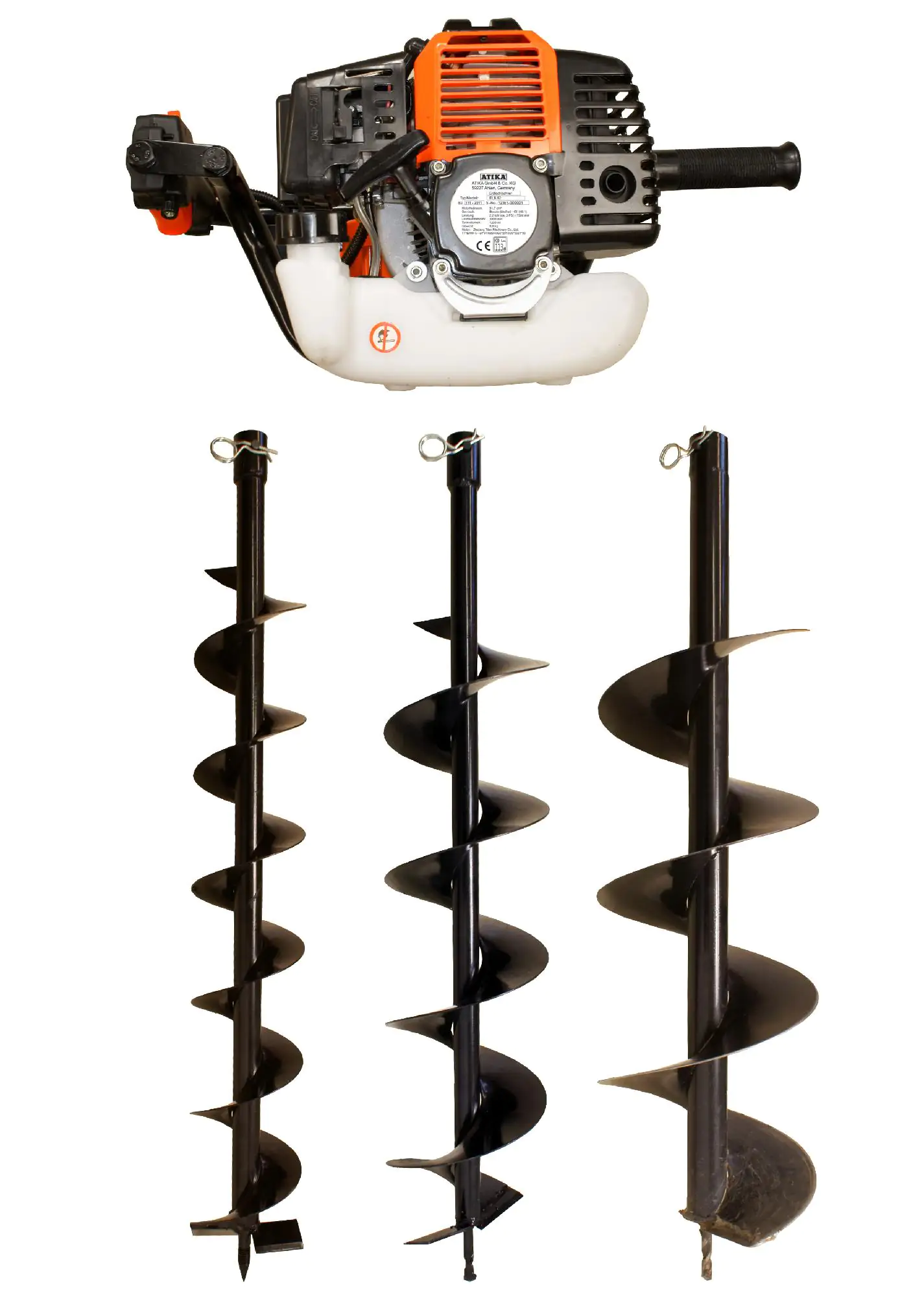 Atika Erdlochbohrer ELB 52 2-Takt 3,0 PS inkl. 3 Bohrer