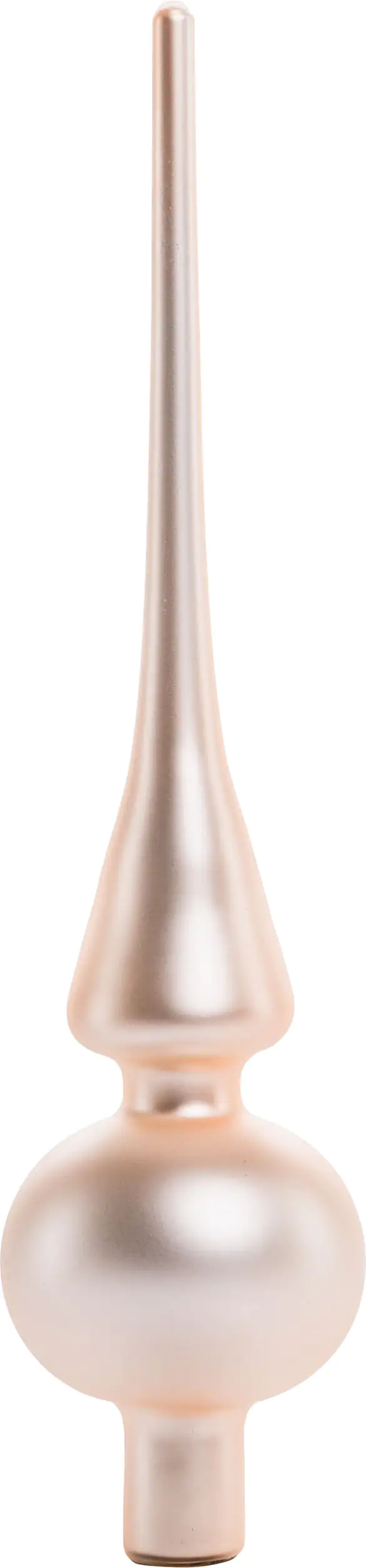 2076601552239_02 TrendLine Christbaumspitze aus Glas 26 cm champagner mattiert