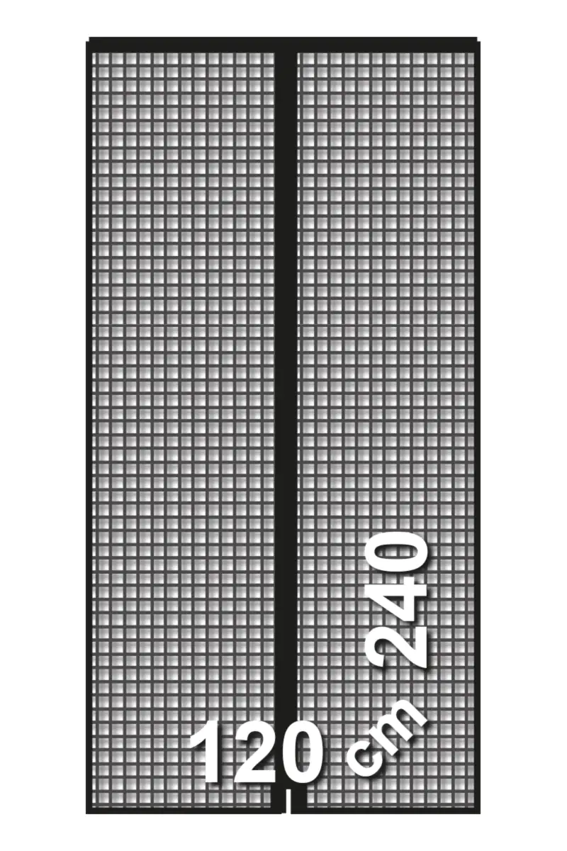 Schellenberg Fliegenschutz-Magnetvorhang 120 x 240 cm anthrazit kürzbar