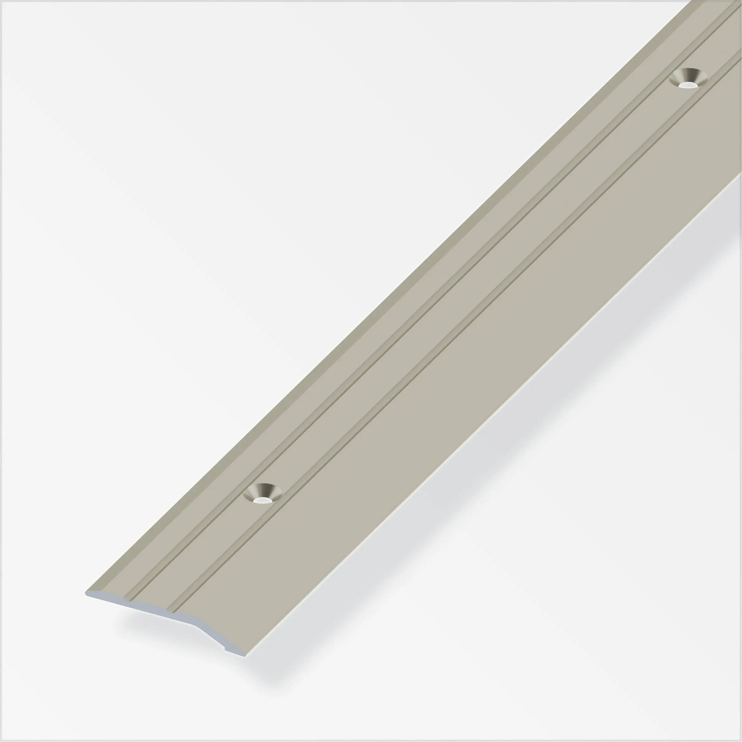 alfer Abschlussprofil 2 m, 30 x 5 mm Aluminium eloxiert titan