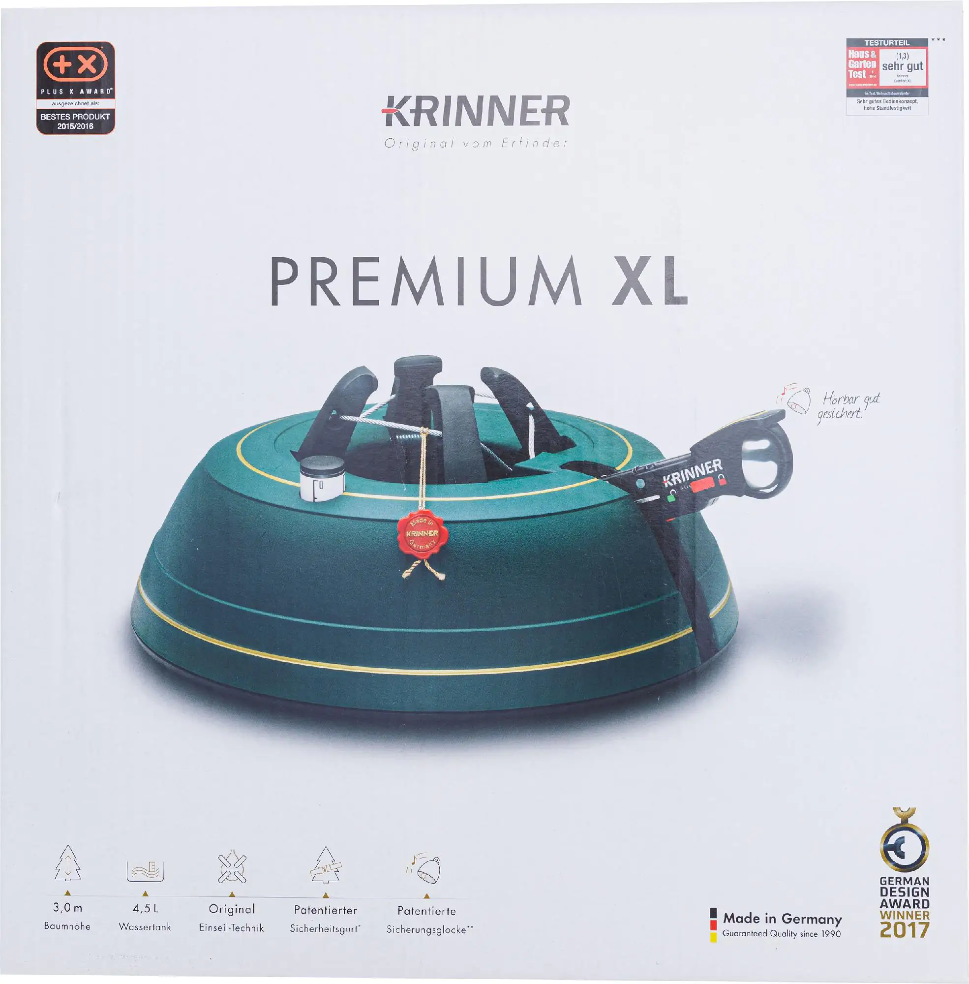 Krinner Christbaumständer Premium XL Stamm Ø: bis 12 cm
