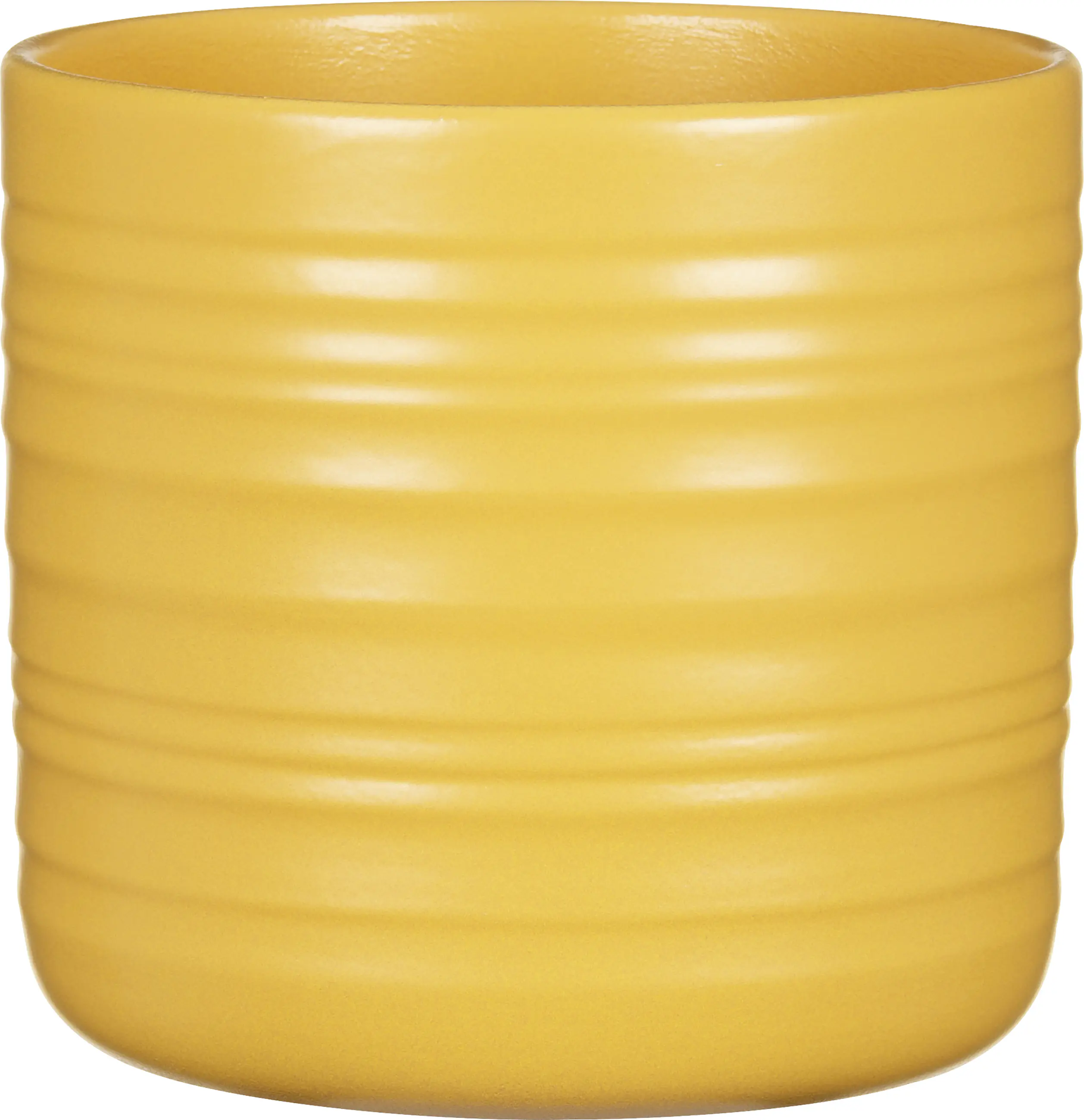 Scheurich Übertopf Serie Curcuma 850 Keramik gelb Ø 12 x 11 cm 