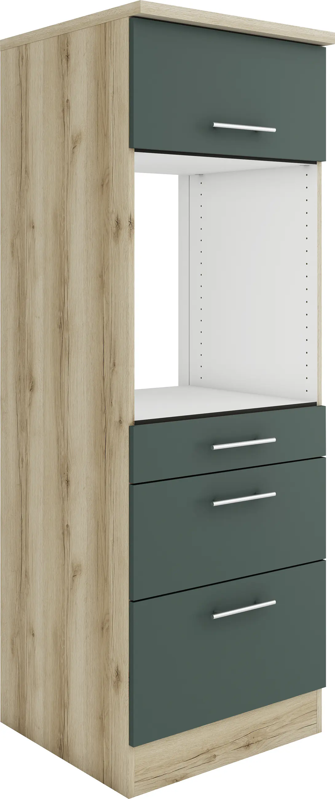 Optifit Midischrank Savona 405 steingrün/eiche 60 cm