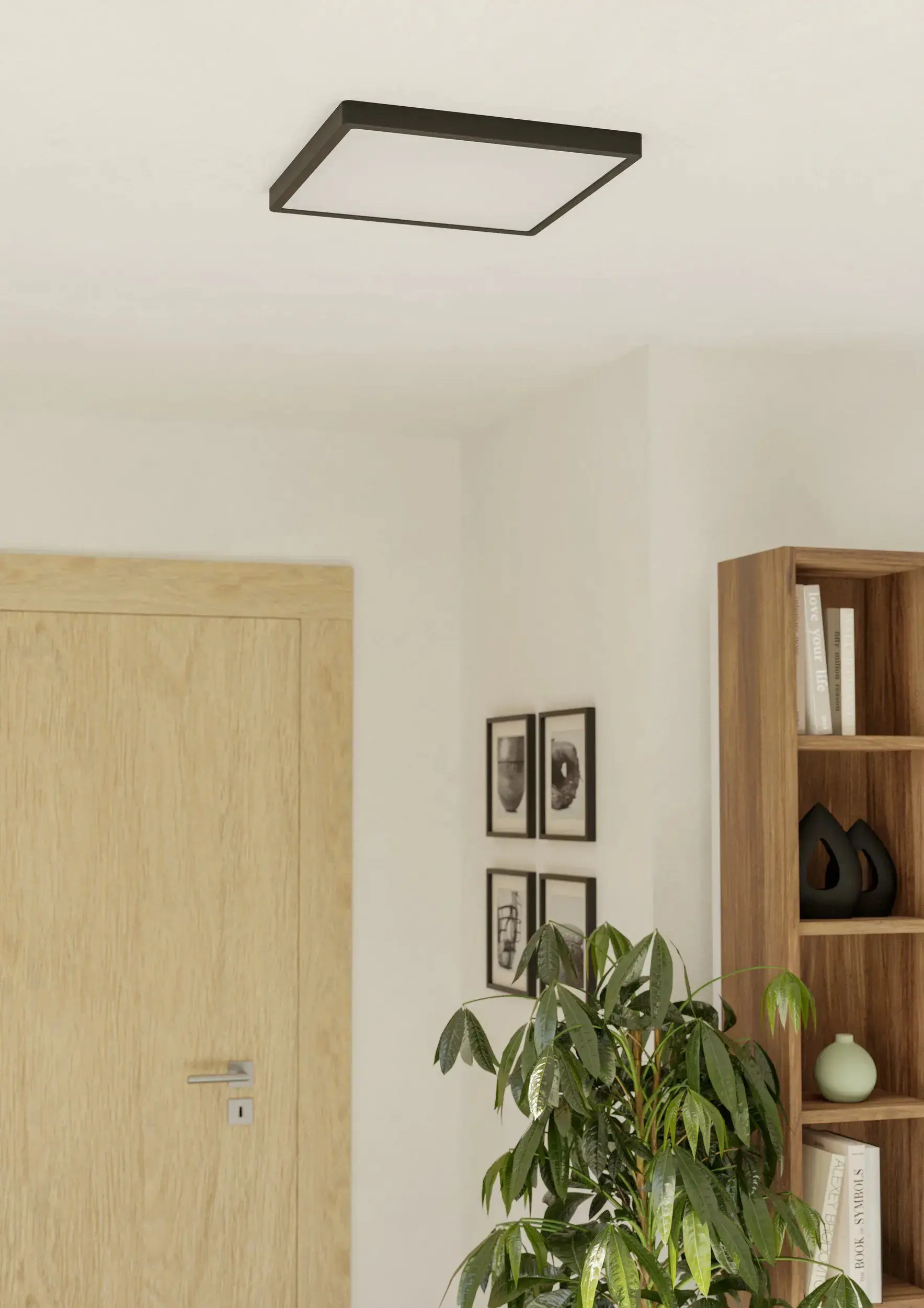 Eglo LED Deckenleuchte Fueva 6 schwarz 39 x 39 cm warmweiß-kaltweiß dimmbar Eglo LED Deckenleuchte Fueva 6 schwarz 39 x 39 cm warmweiß-kaltweiß dimmbar