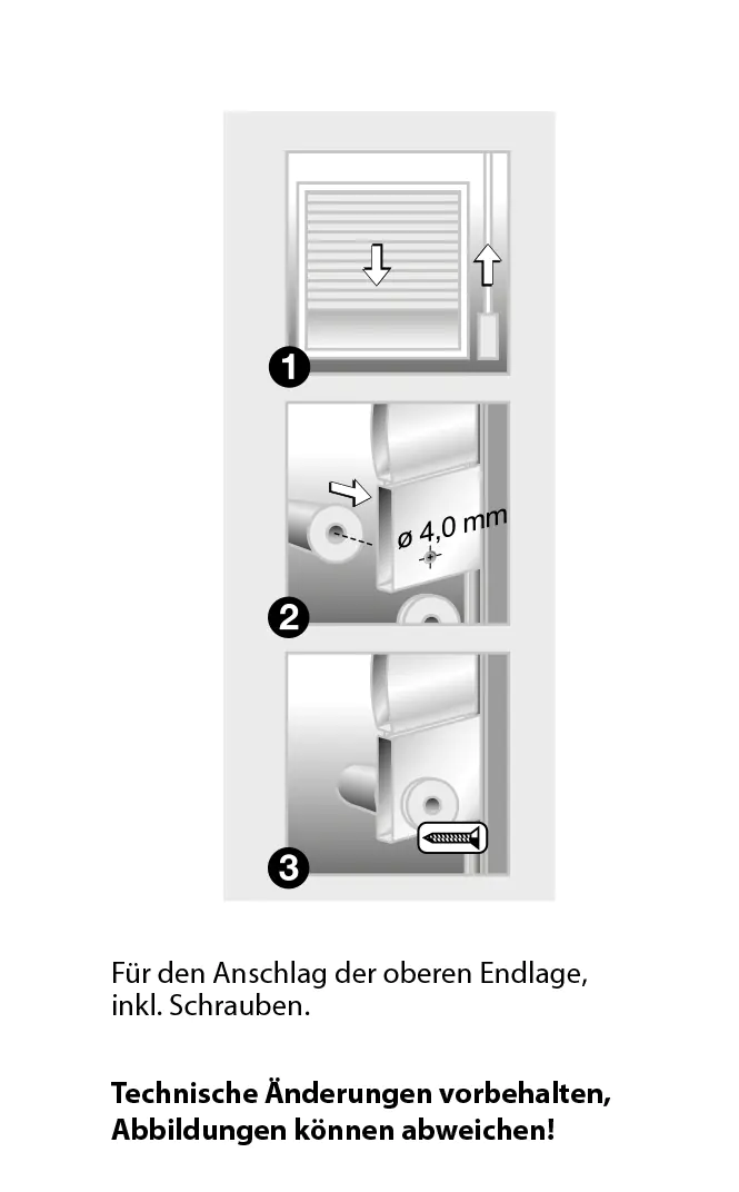 Schellenberg Anschlagstopfen Länge: 40 mm, Ø 20 mm, für Rollladen, weiß