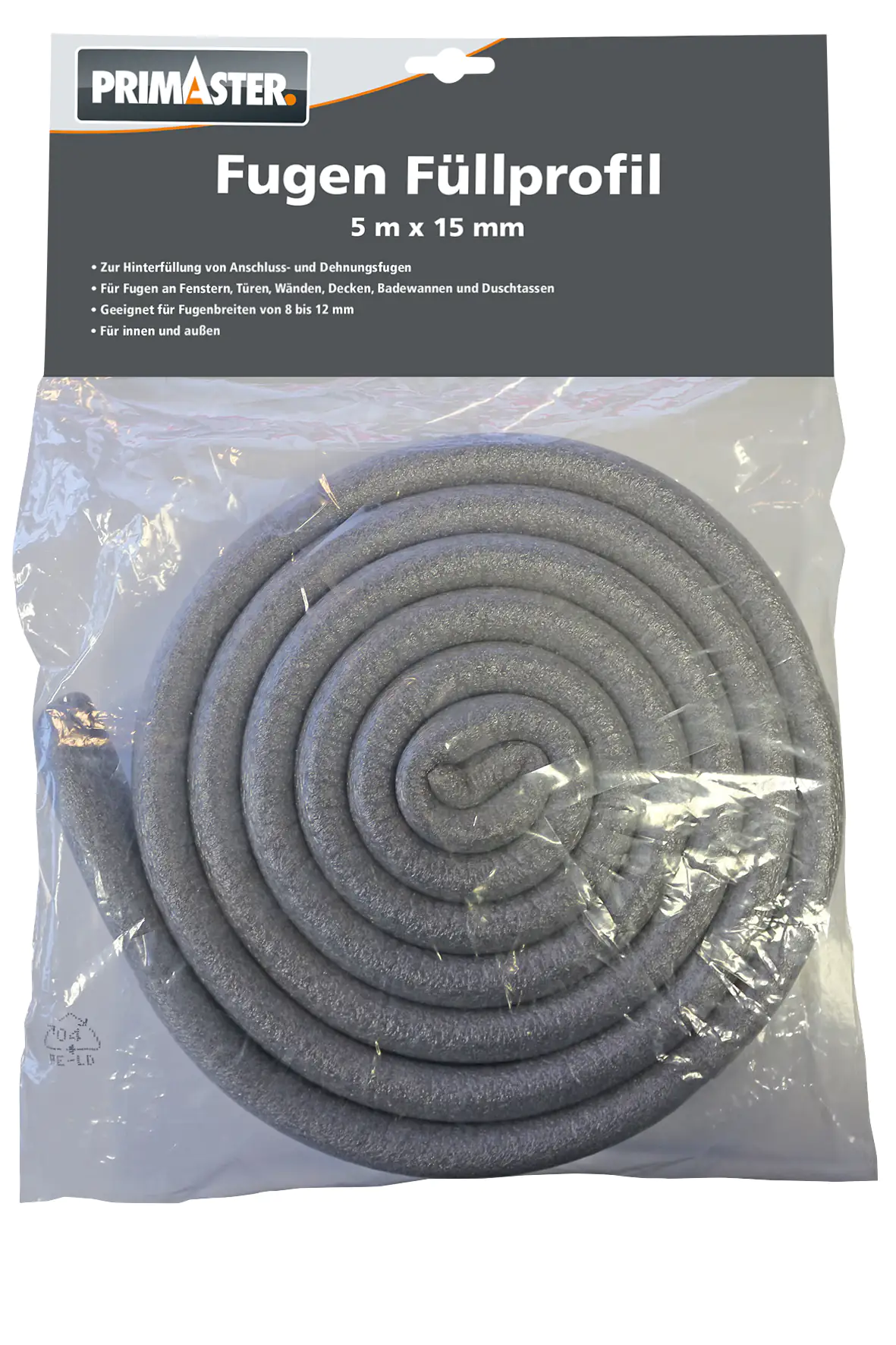 Primaster PE-Fugenfüllprofil 15 mm x 5 m Primaster PE-Fugenfüllprofil 15 mm x 5 m