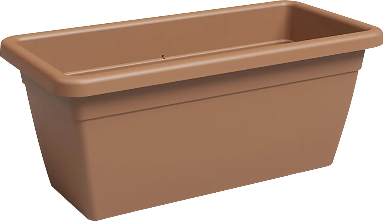 Artevasi Pflanzkasten Venezia Xl Kunststoff terrakotta matt 60 x 30 x 27 cm 