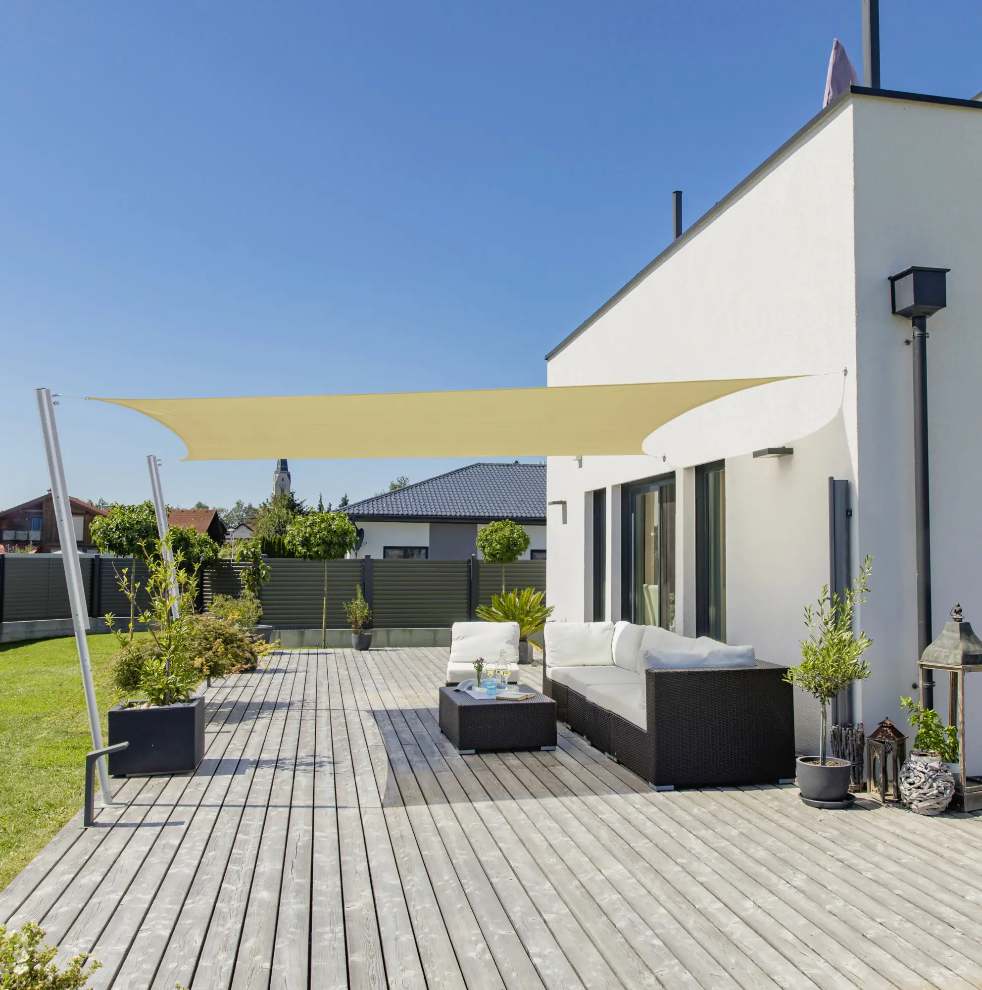 Windhager Sonnensegel Capri champagner 3 x 4 m