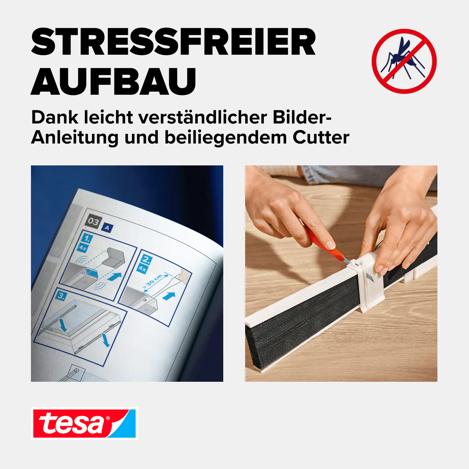 tesa Fliegengitter Alu-Dachfenster Plissee 114 x 160 cm anthrazit