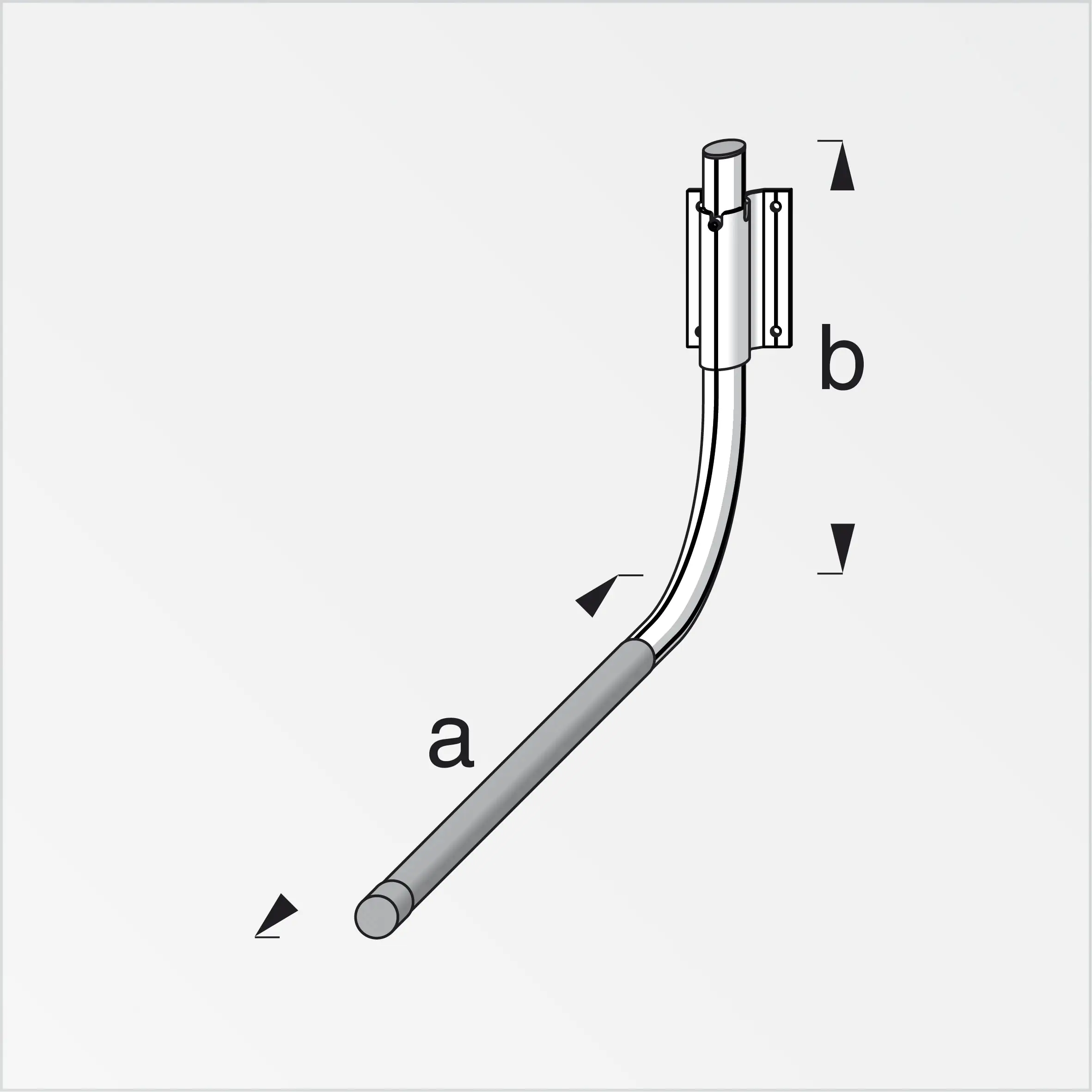 alfer Universal-Fahrradhalter, gummiert 550 x 270 mm Aluminium rot gummiert