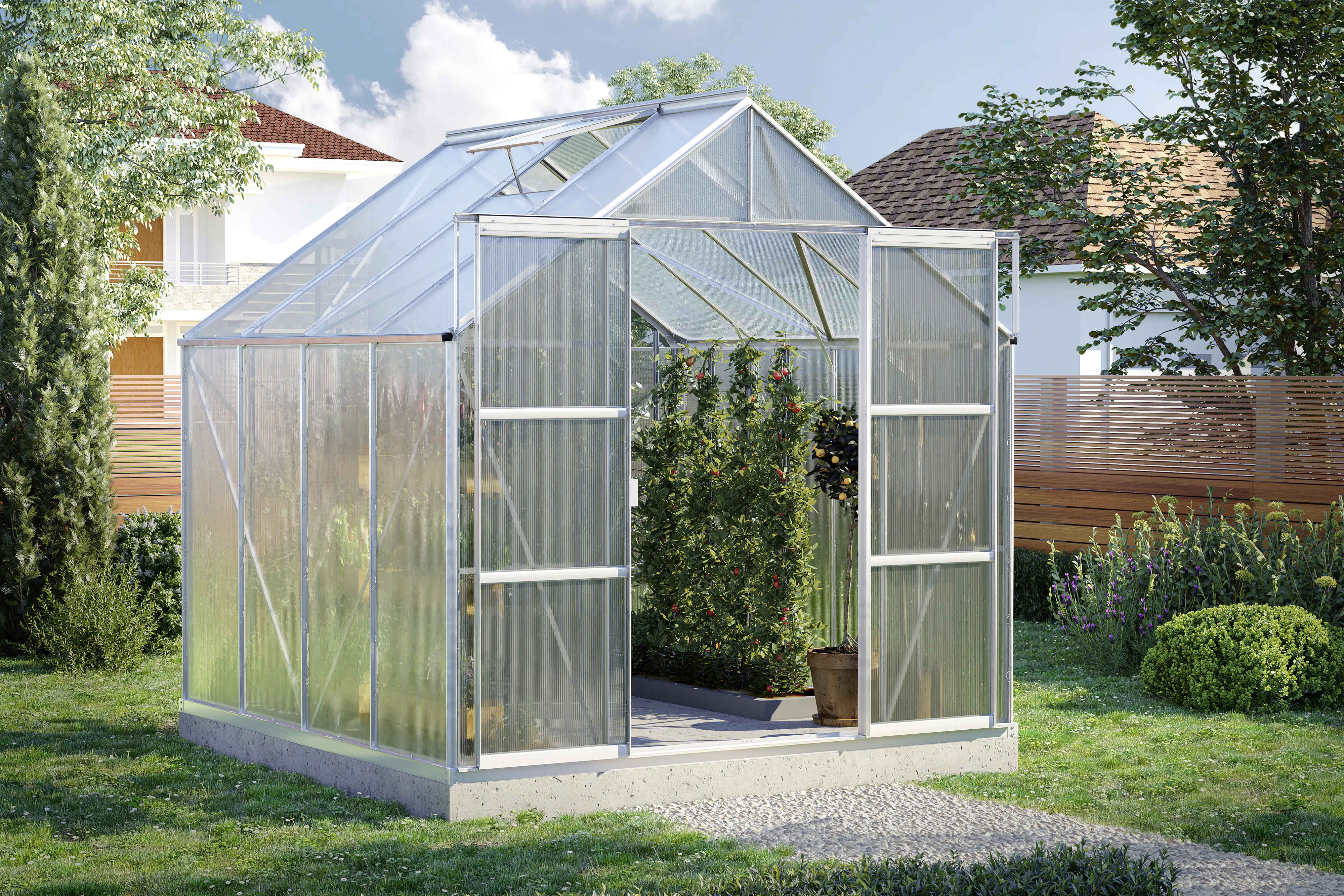 Vitavia Gewächshaus Uranus 6700 HPK 4 mm 254 x 254 cm