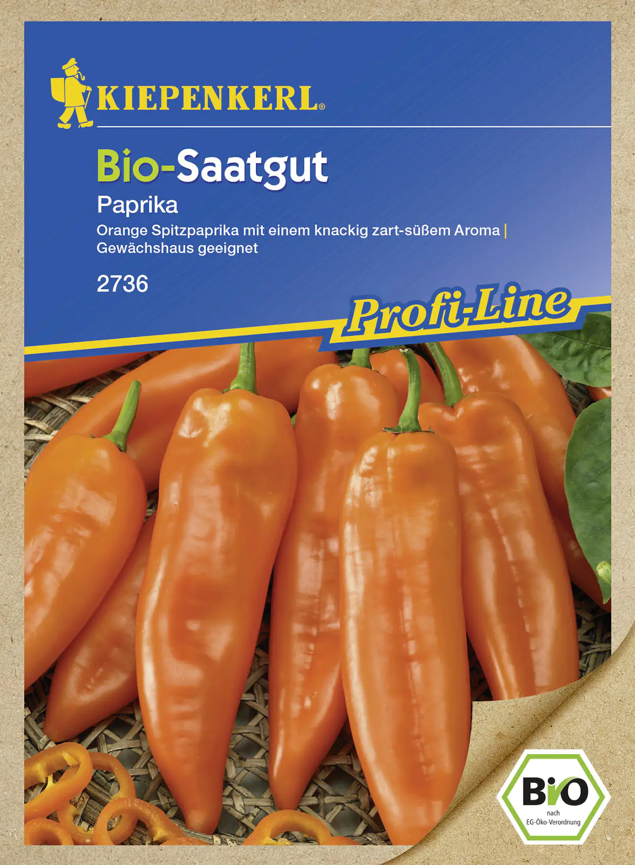 Kiepenkerl BIO Paprika Kyra Capsicum annuum, Inhalt: 6 Korn Kiepenkerl BIO Paprika Kyra Capsicum annuum, Inhalt: 6 Korn