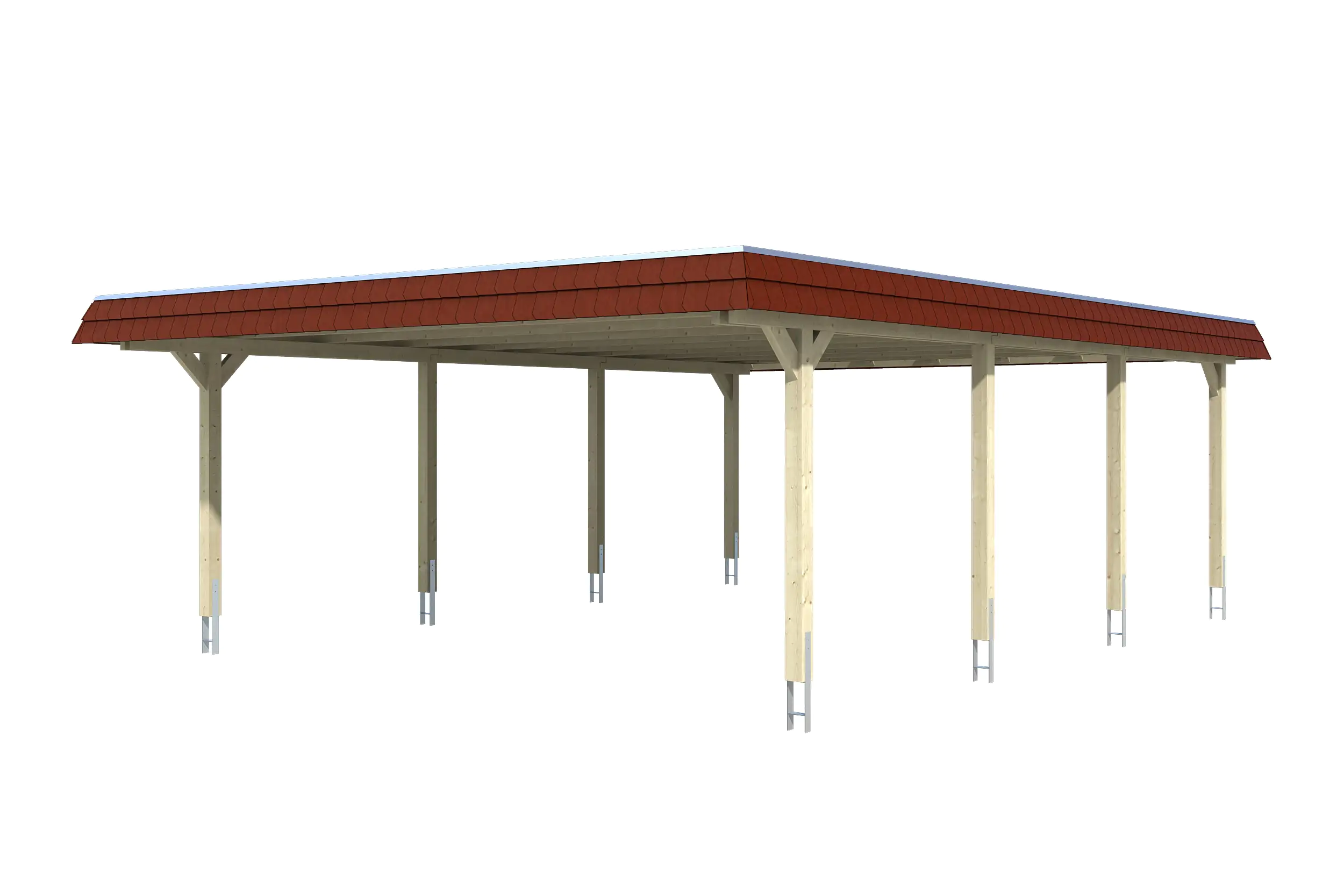 SKAN HOLZ Carport Wendland 630 x 879 cm mit EPDM-Dach