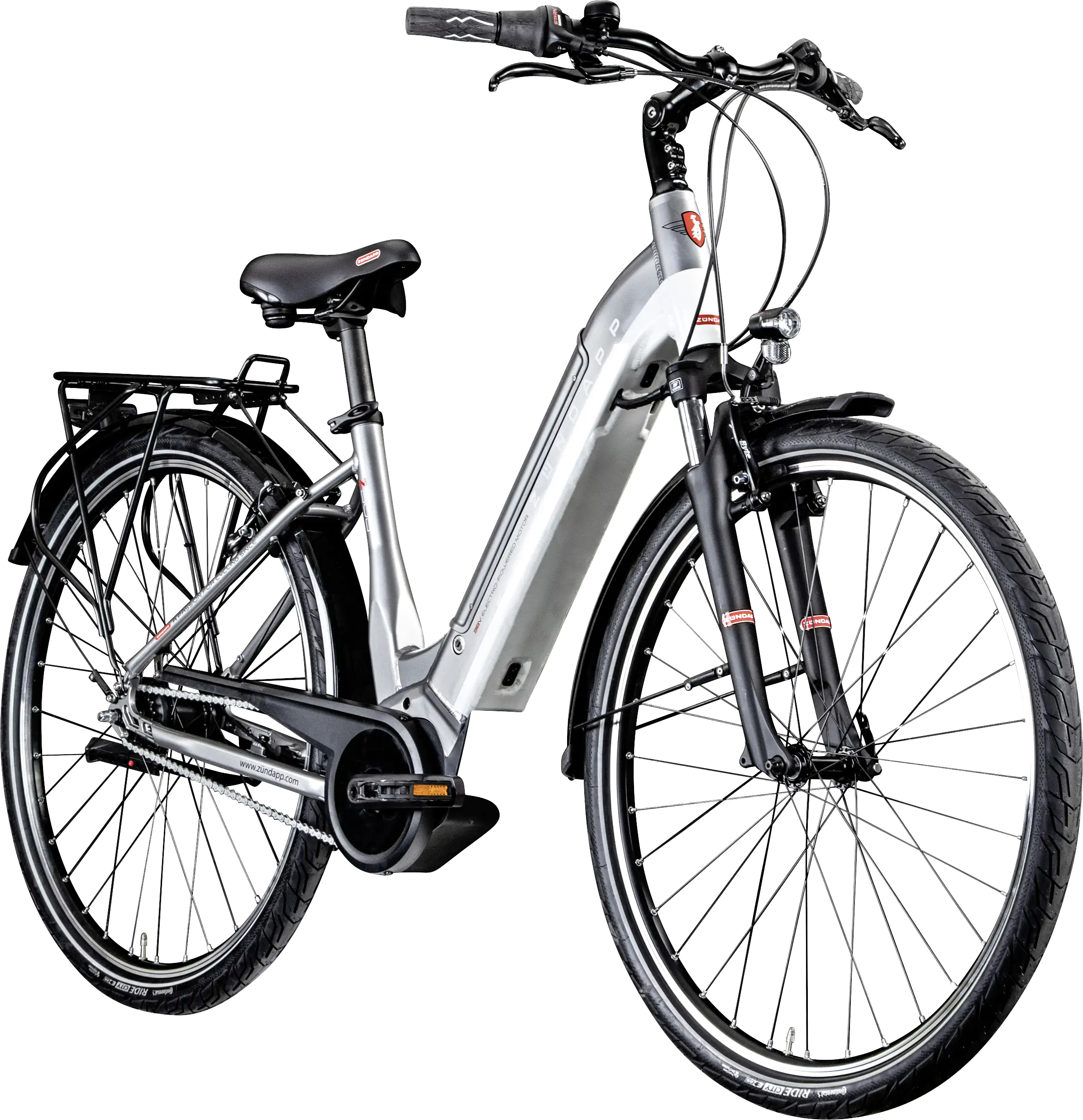 Zündapp E-Bike City Z905 28 Zoll 7-Gang 400 Wh grau weiß