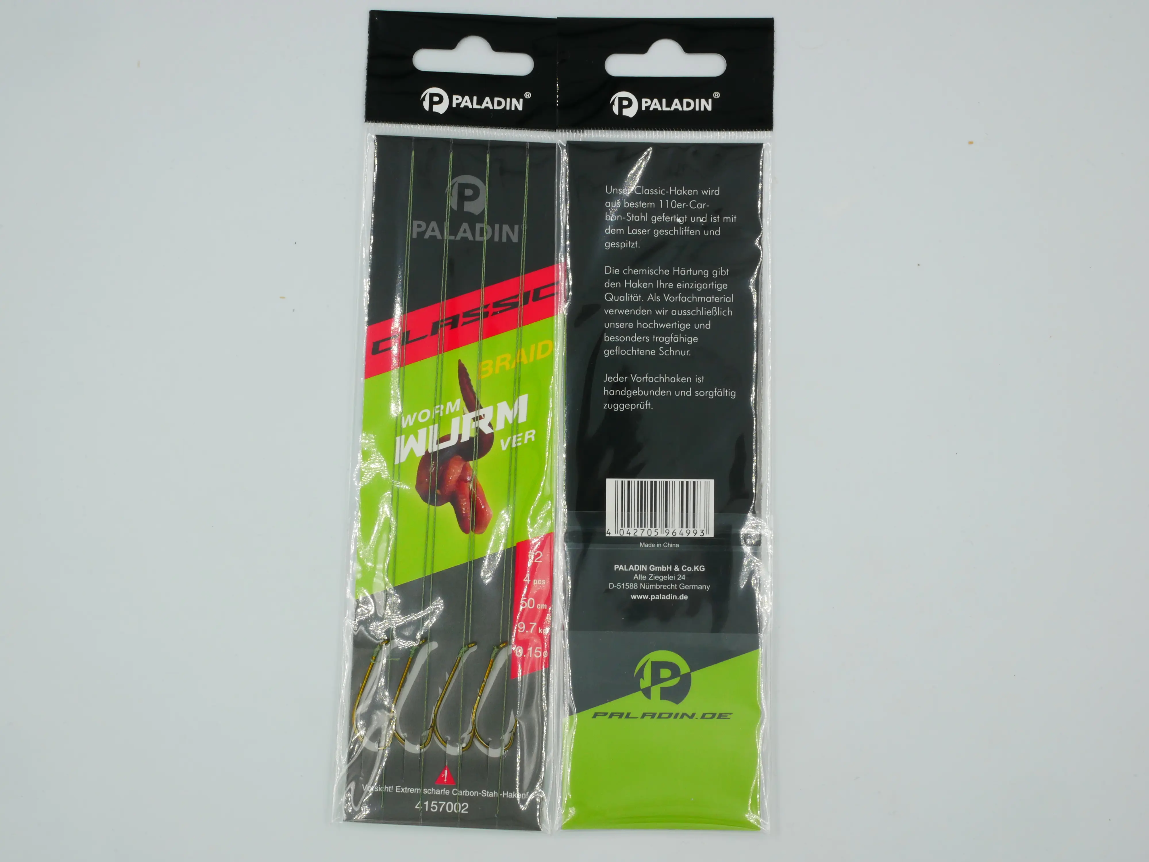 Paladin Wurmhaken gebunden geflochten Größe 2 4 Stück gold Paladin Wurmhaken gebunden geflochten Größe 2 4 Stück gold