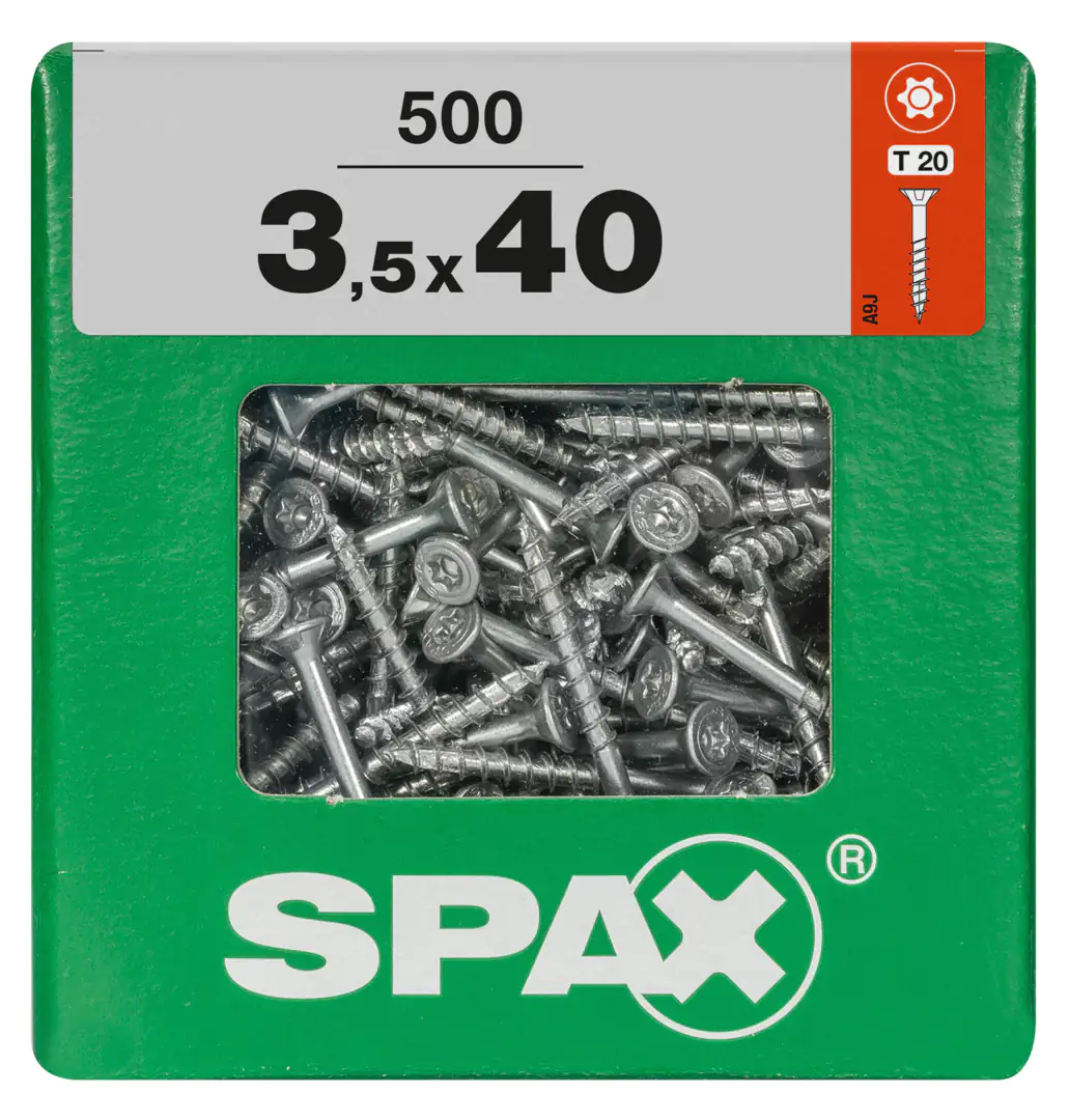 Spax Universalschrauben 3.5 x 40 mm TX 20 - 500 Stk. Spax Universalschrauben 3.5 x 40 mm TX 20 - 500 Stk.