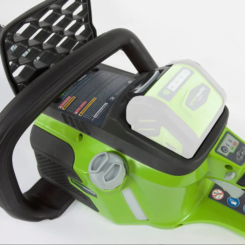 Greenworks Akku-Kettensäge 40 V ohne Akku und Ladegerät 40 cm Schwertlänge