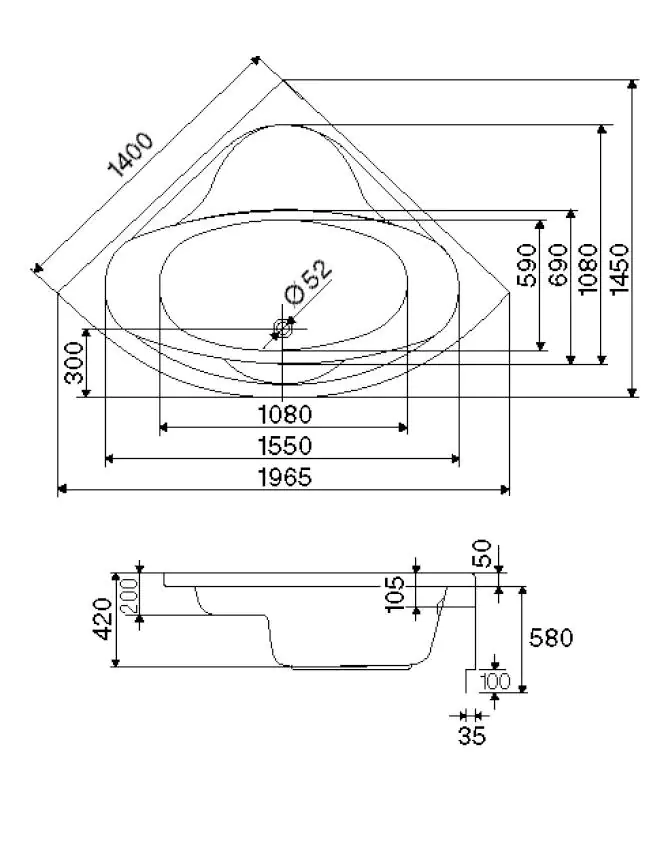 Ottofond Whirlpool-Komplettset Siam 140 cm, weiß Ottofond Whirlpool-Komplettset Siam 140 cm, weiß