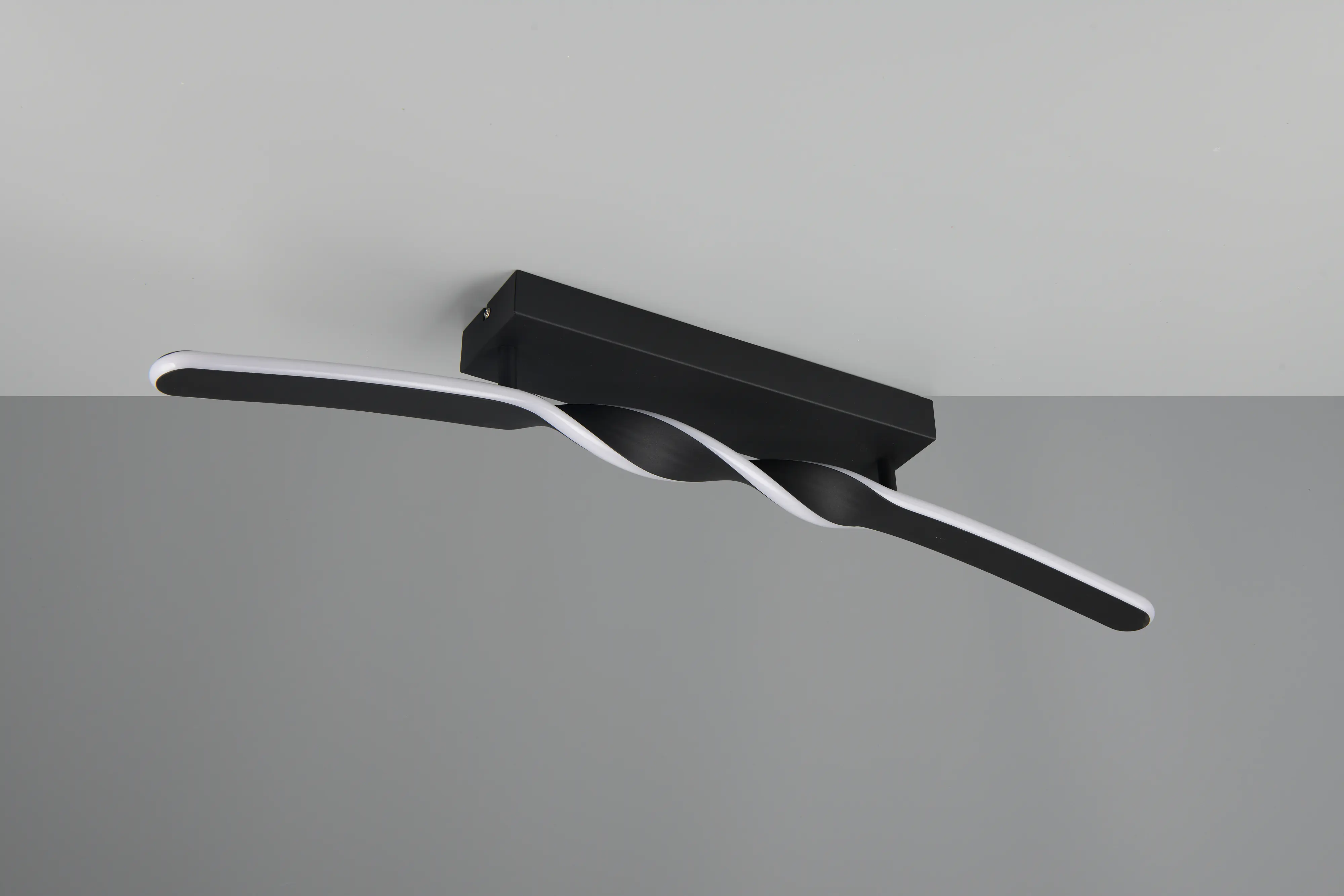 Reality LED Deckenleuchte Ginko 18W schwarz Metall warmweiß