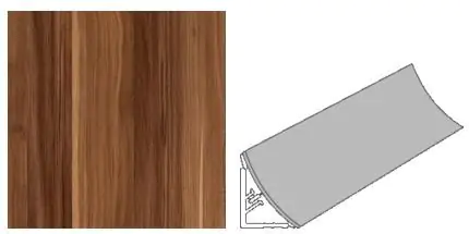 Getalit Wandanschlußsystem Plus 59 cm 27 x 35 mm Wallis Zwetschge