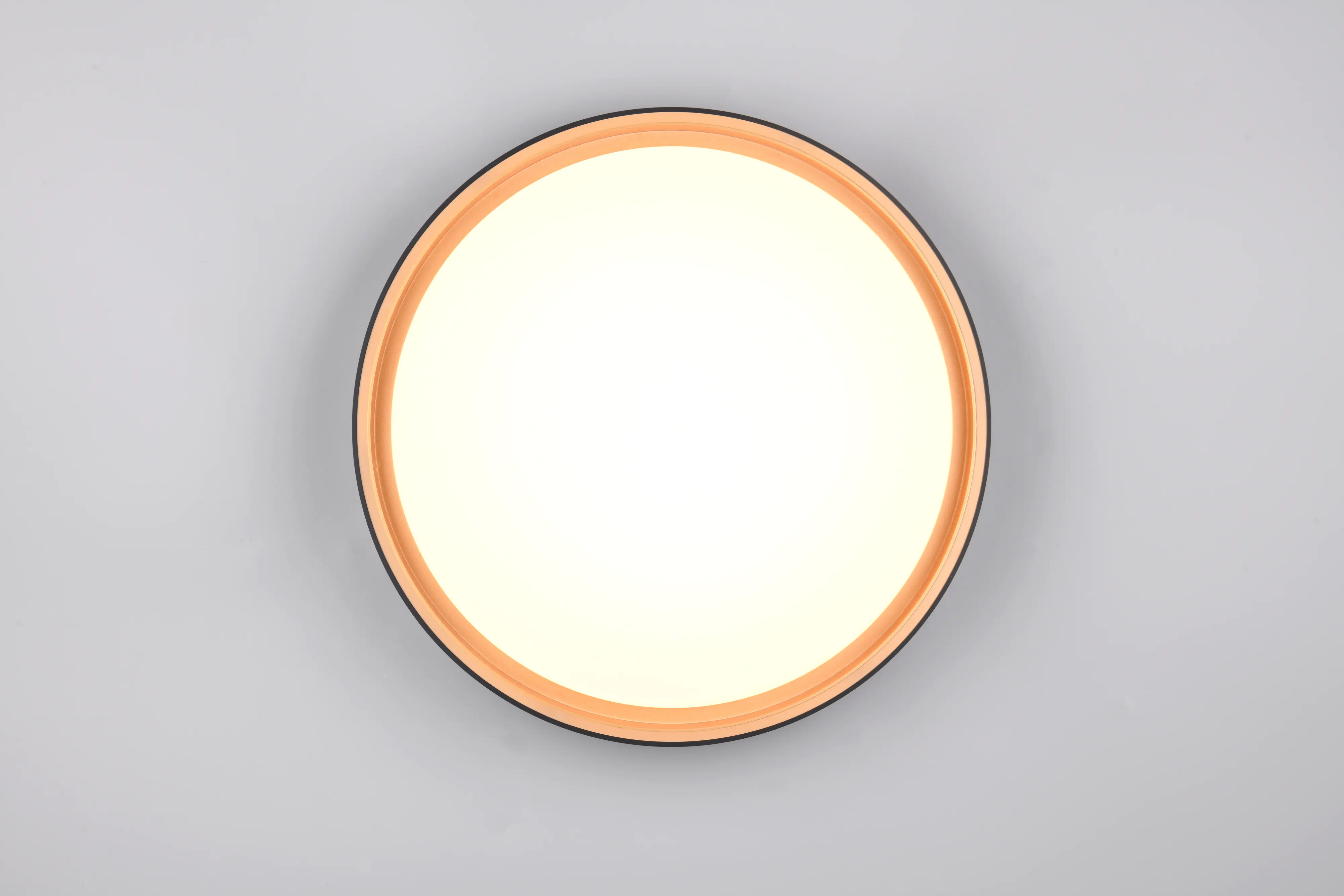 Reality LED-Deckenleuchte Felis schwarz - gold Fernbedienung