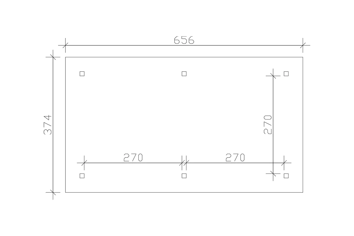 SKAN HOLZ Pavillon Orleans 1 Leimholz, natur